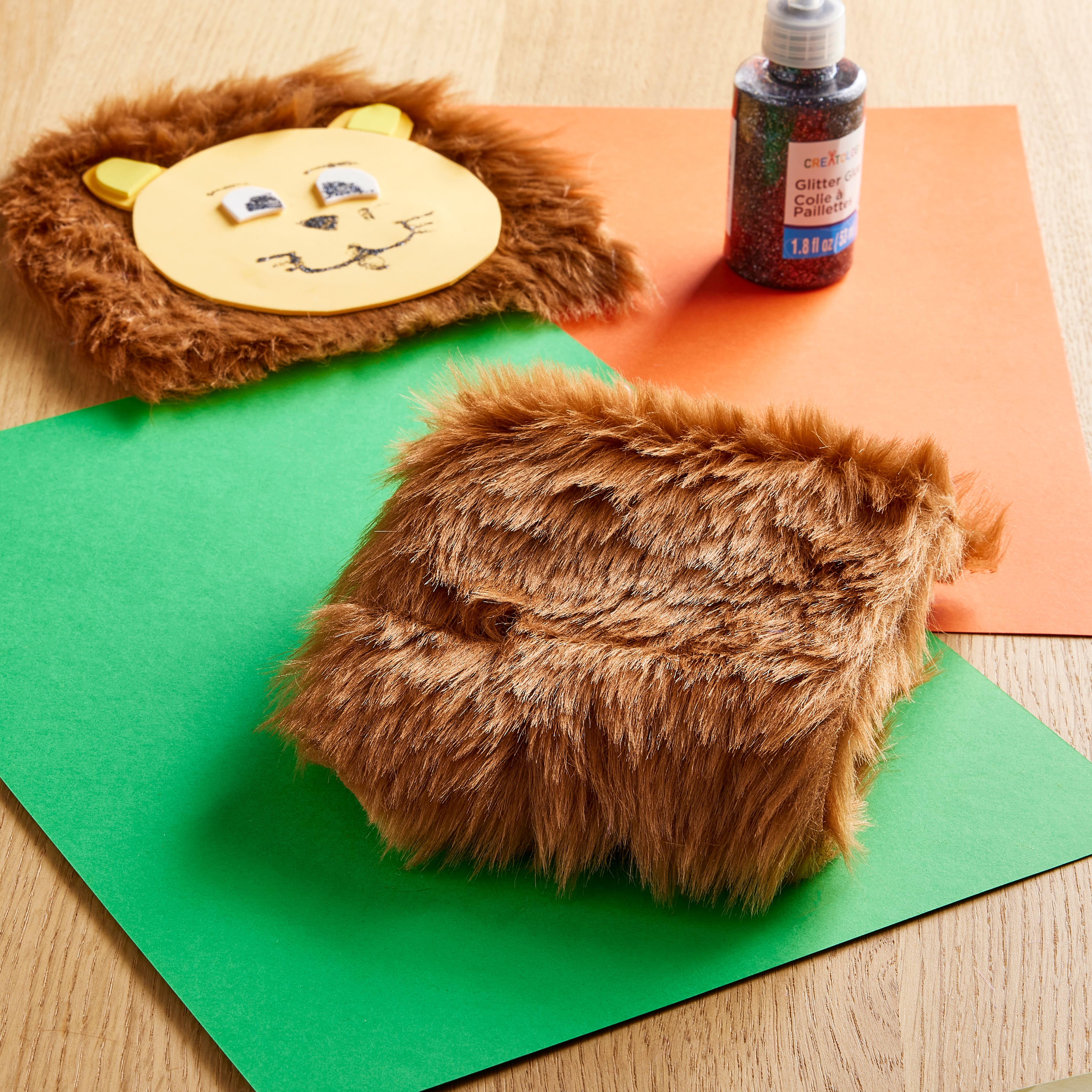 12 Pack: Light Brown Craft Faux Fur by Creatology&#x2122;