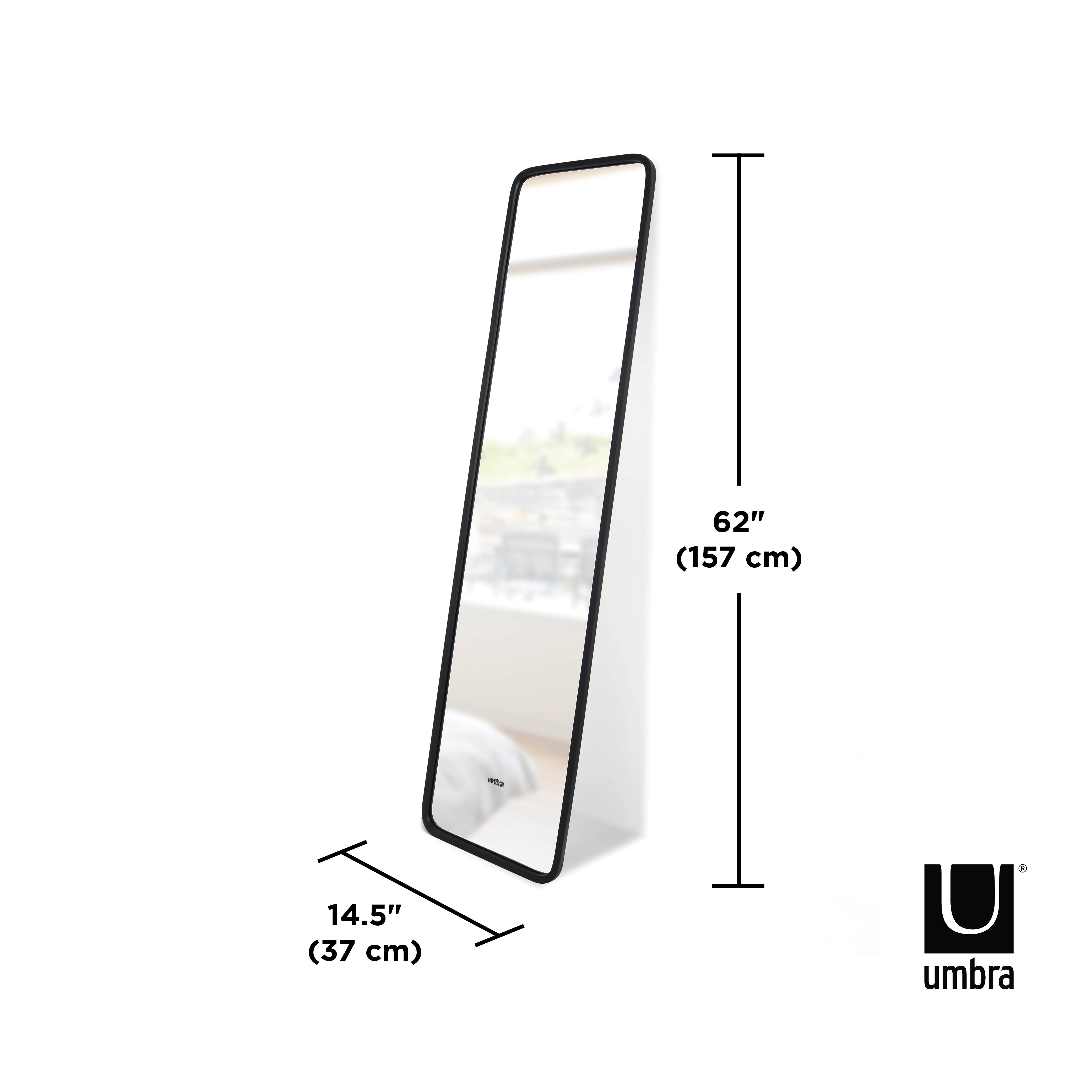 Umbra 62" Black Hub Full-Length Wall Mirror
