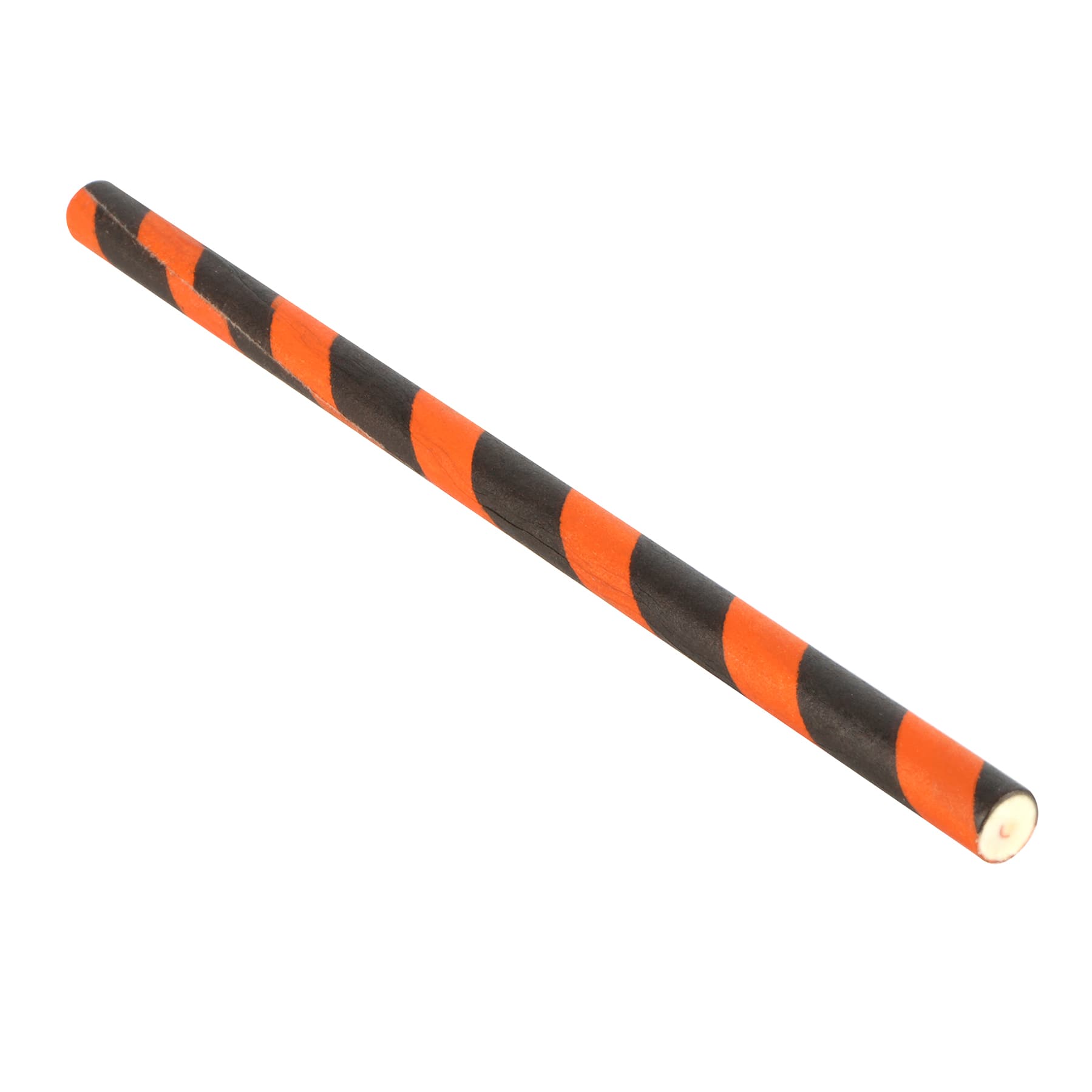 4&#x22; Black &#x26; Orange Striped Halloween Treat Sticks, 12ct. by Celebrate It&#xAE;