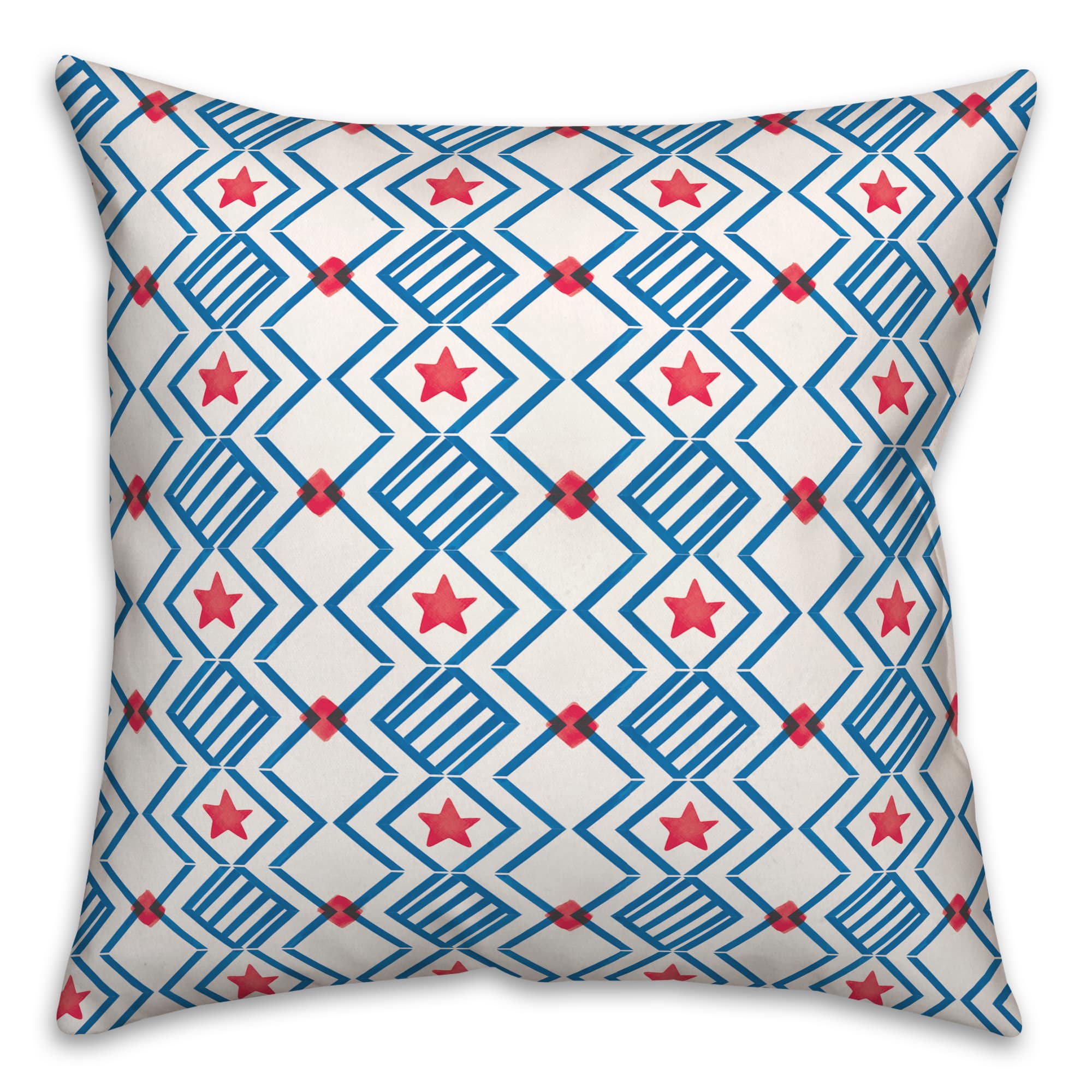 Stars &#x26; Stripes Pattern Indoor/Outdoor Pillow