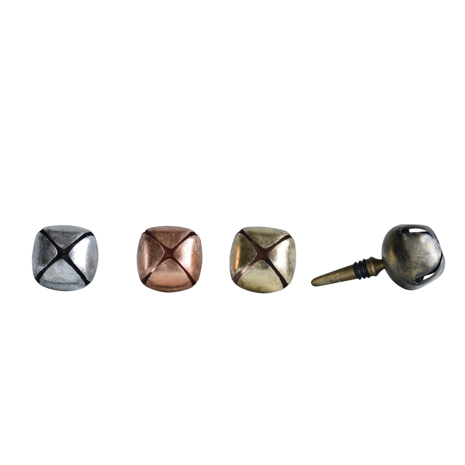 Metal Bell Bottle Stopper Set