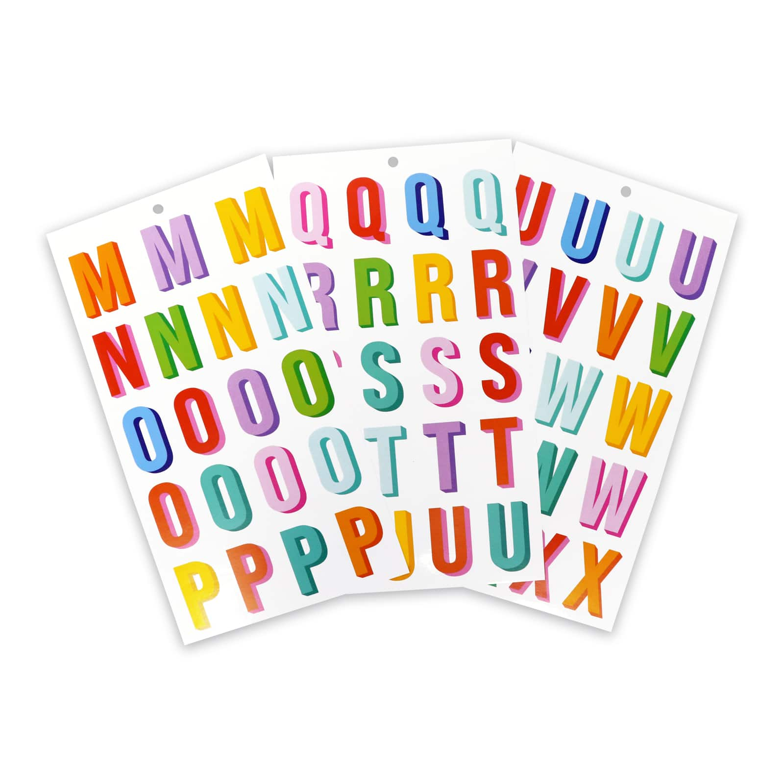 Multicolor Vinyl Alphabet Sticker Sheets by Recollections&#x2122;