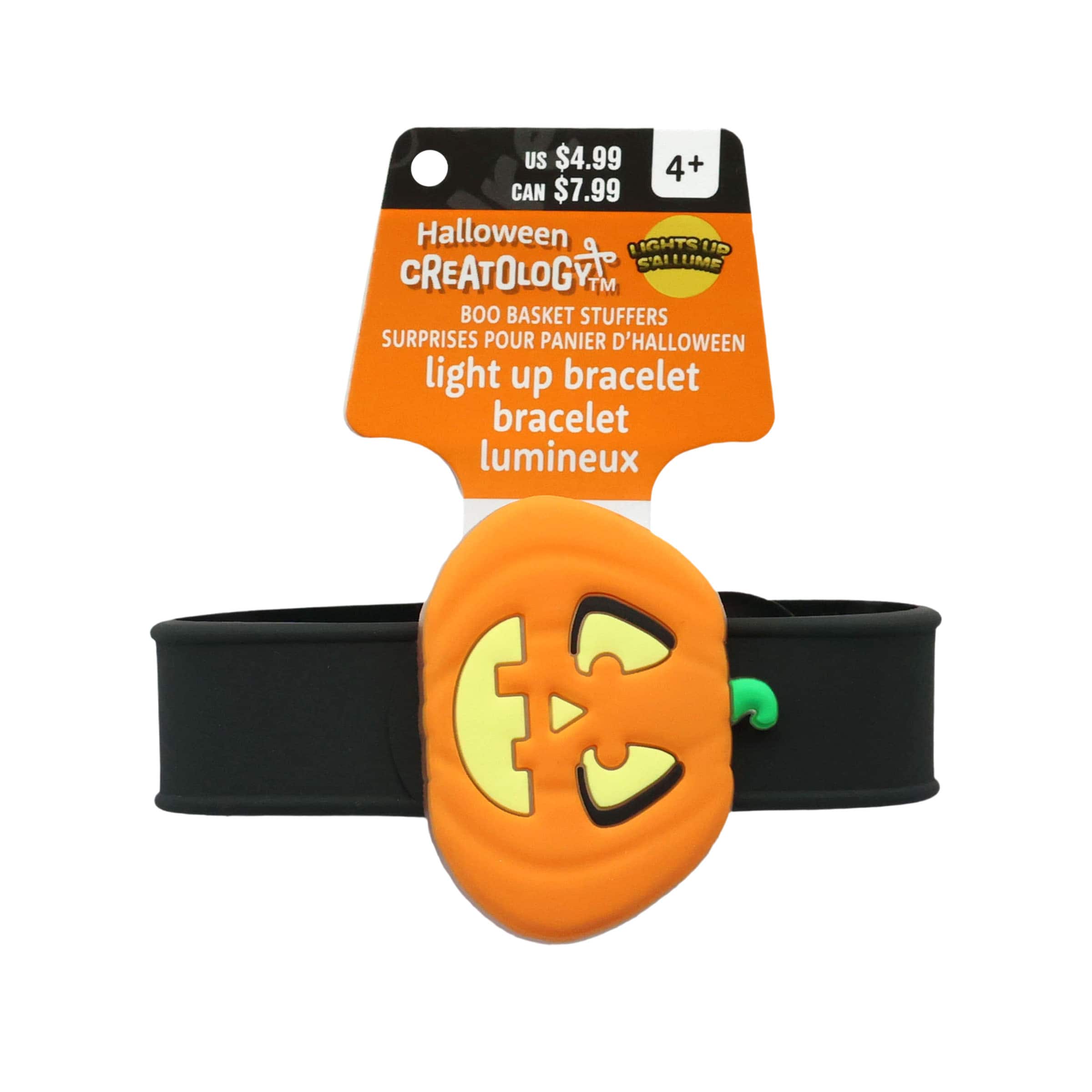 Jack-O&#x27;-Lantern Light-Up Bracelet by Creatology&#x2122;
