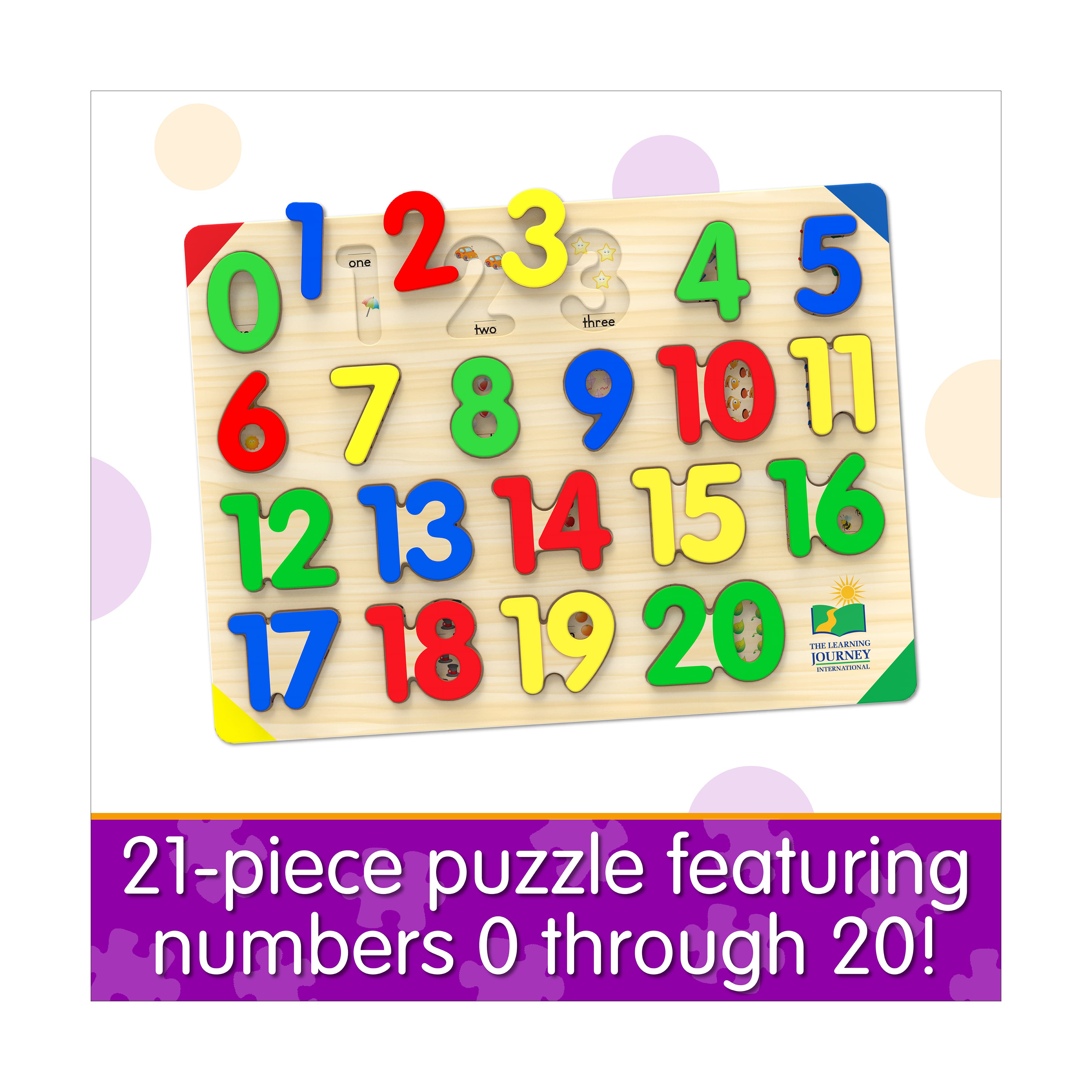 Lift &#x26; Learn Puzzle - 123: 21 Pcs