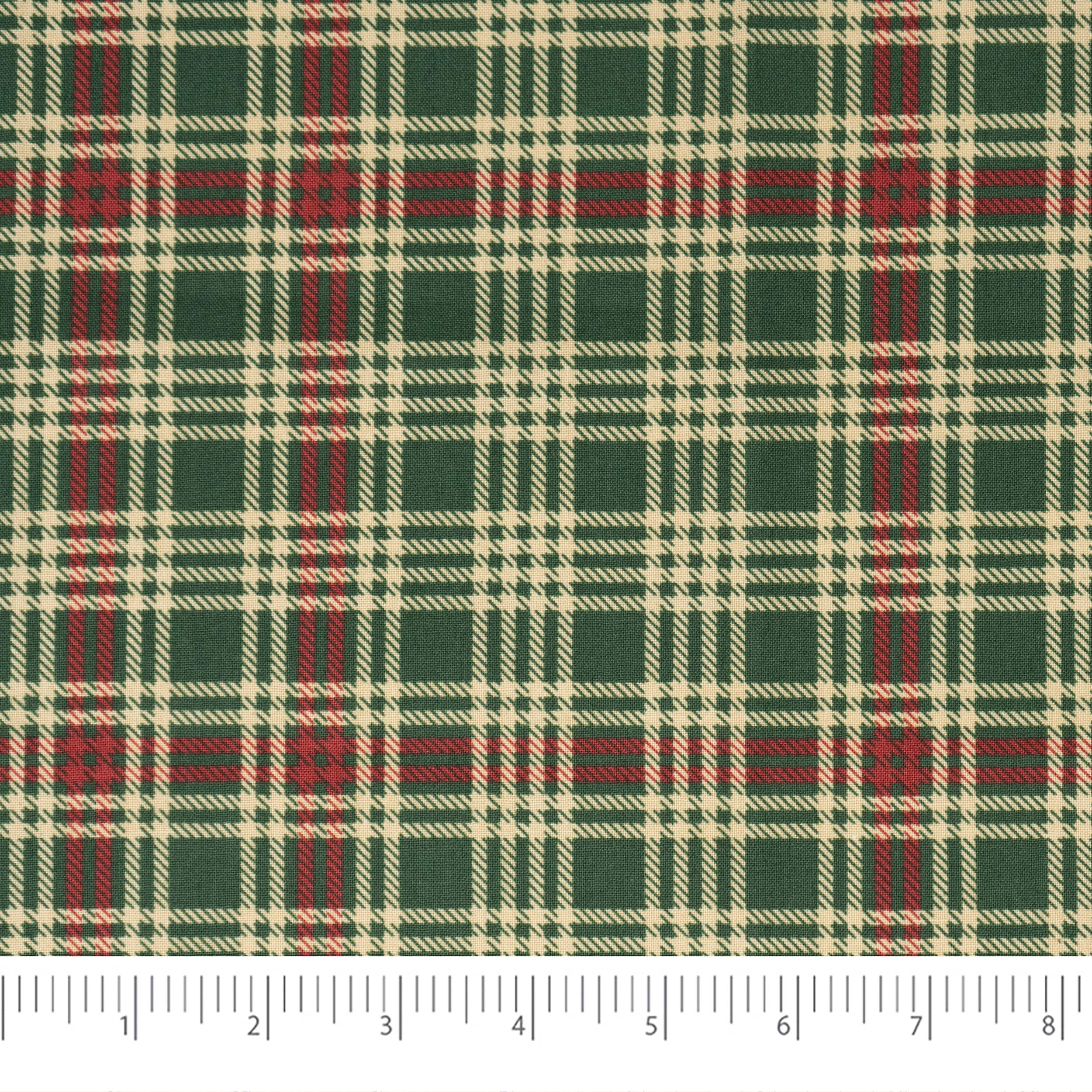 SINGER Christmas Holiday Plaid Cotton Fabric Fat Quarter Bundle