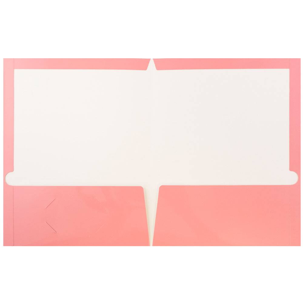 JAM Paper Laminated 2-Pocket Glossy Folders, 6ct.