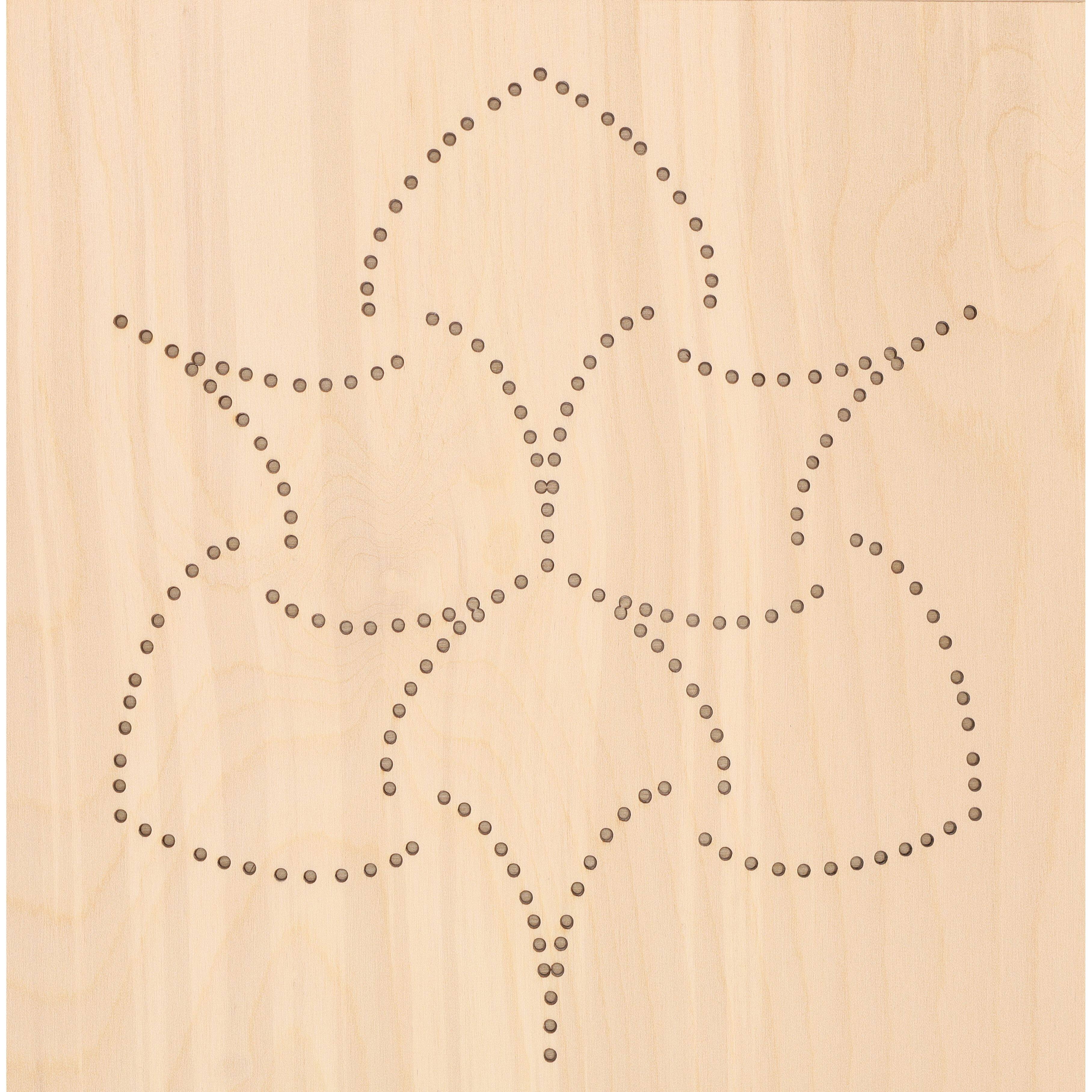 Leisure Arts® Intermediate Hexagon Stitched String Art Panel Kit