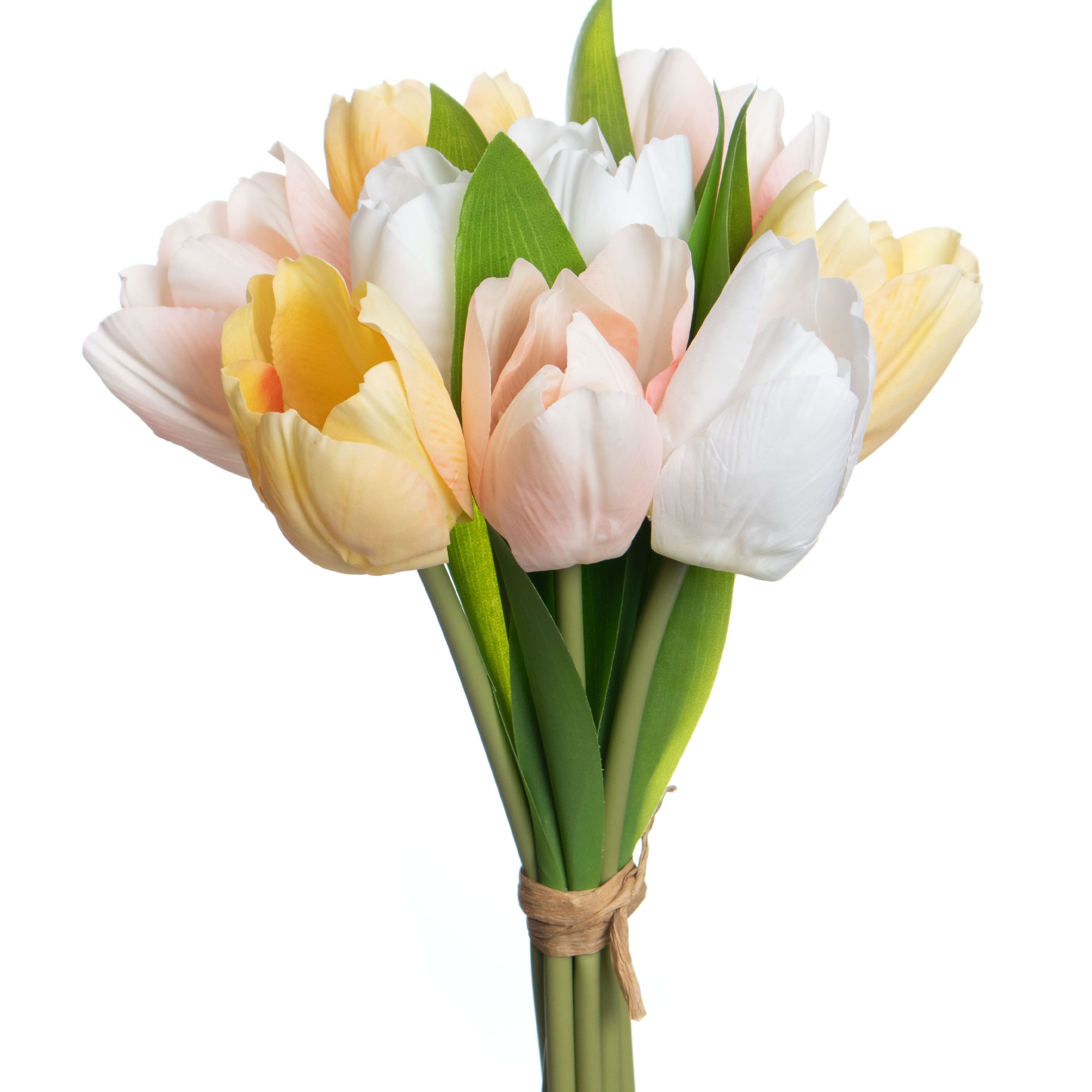 14" Yellow & Cream Tulip Real Touch Bundle by Ashland®