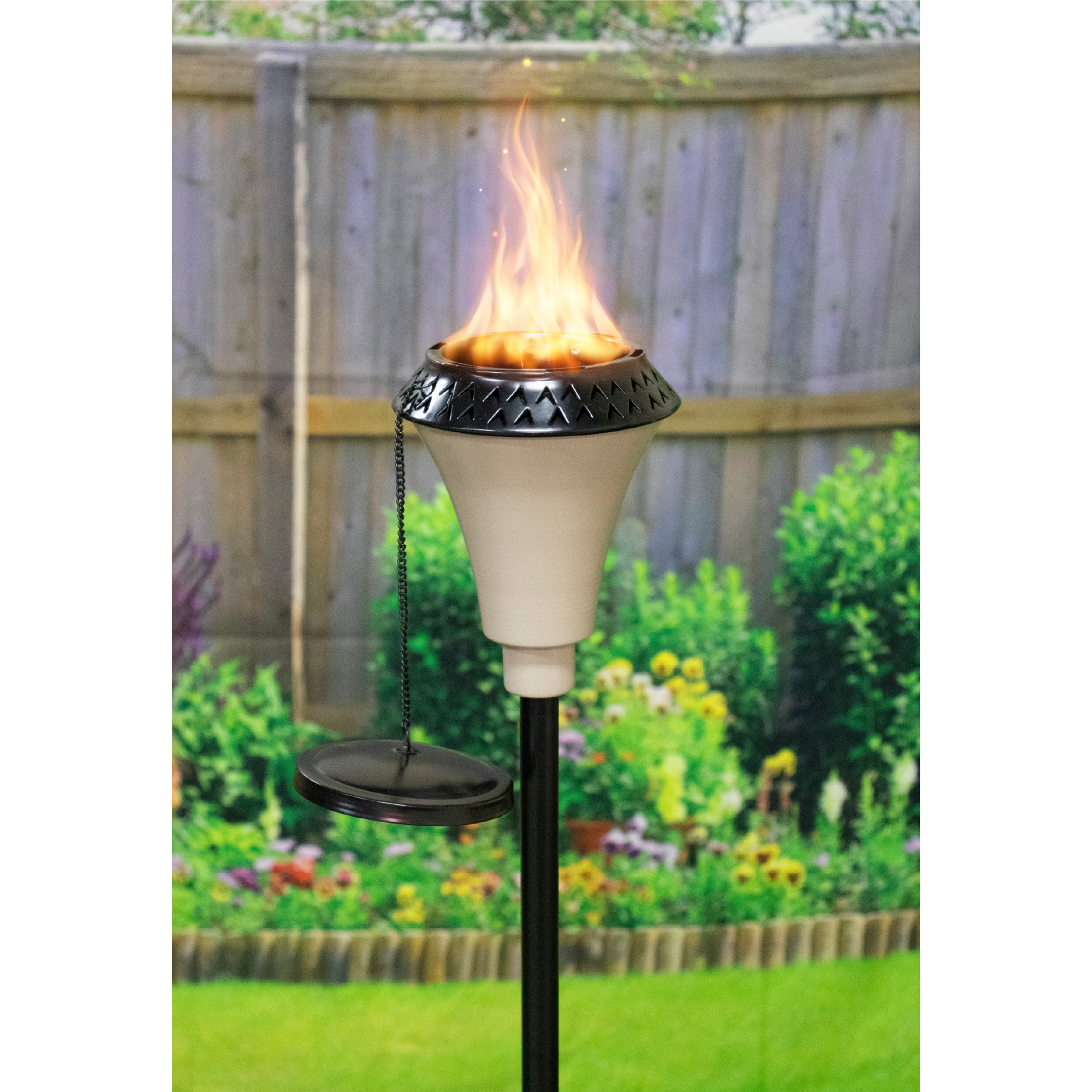 Patio Essentials 5.25ft. Metal Flame Torch