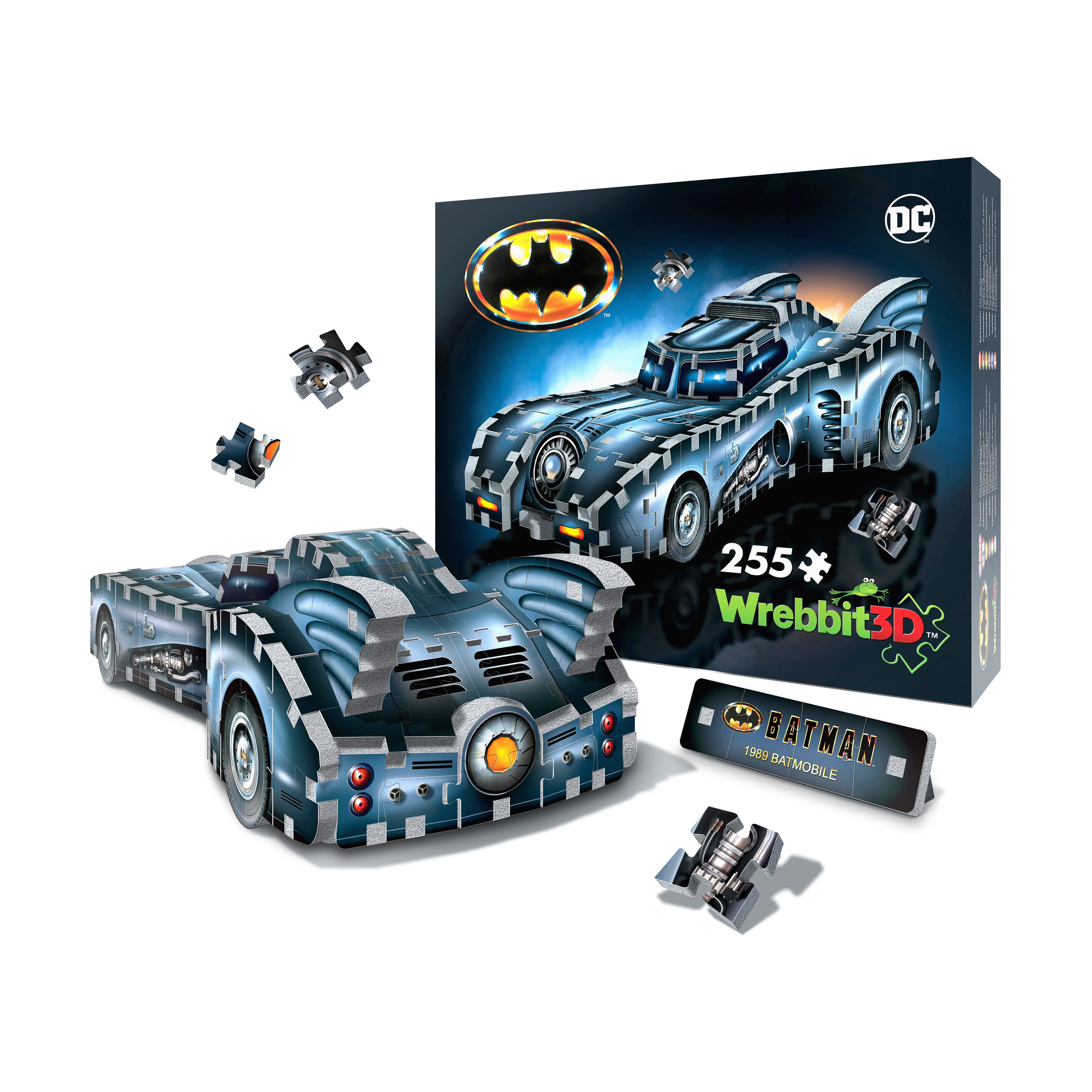 DC Batman - Batmobile 3D Jigsaw Puzzle: 255 Pcs