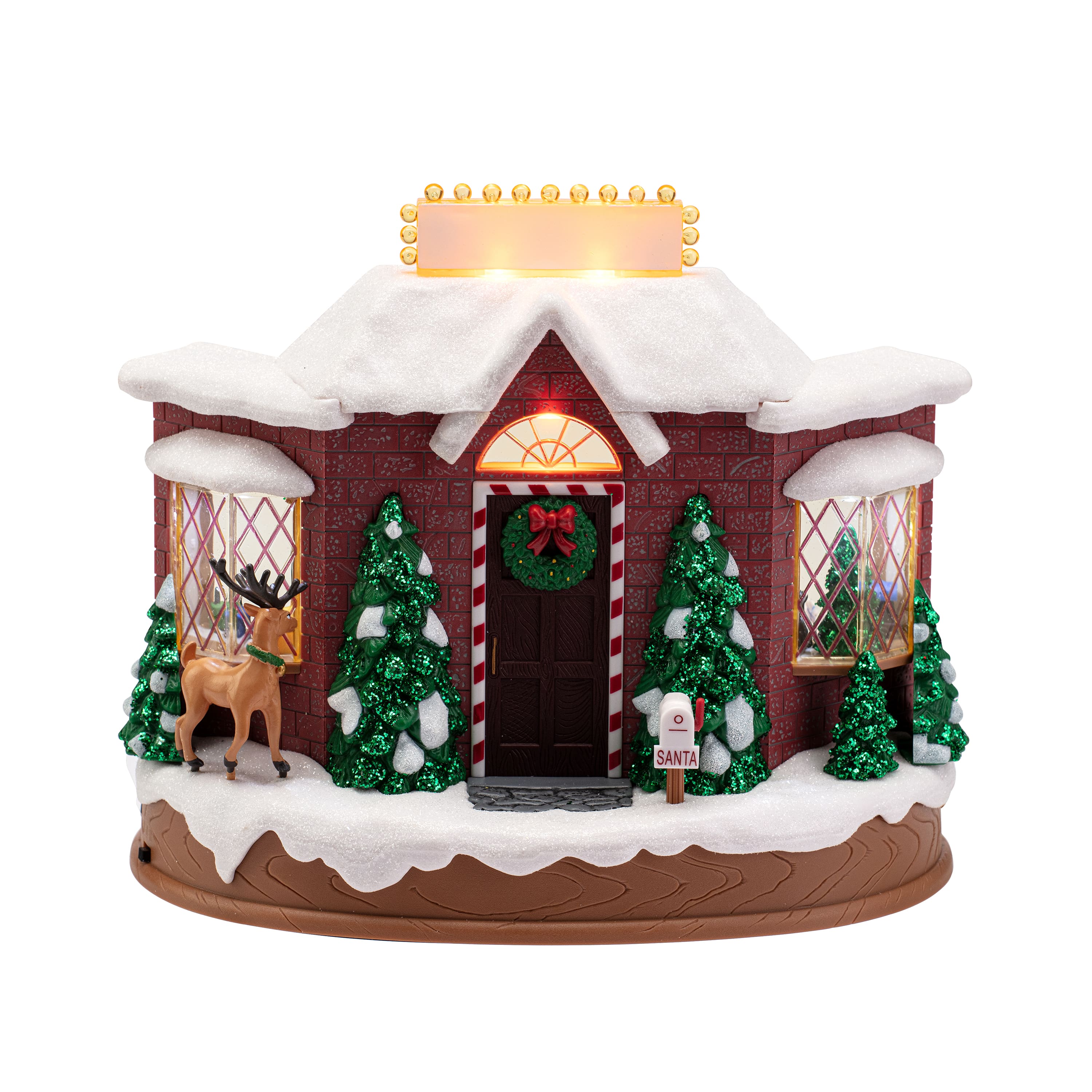 8" Animated & Musical LED Santa's Workshop