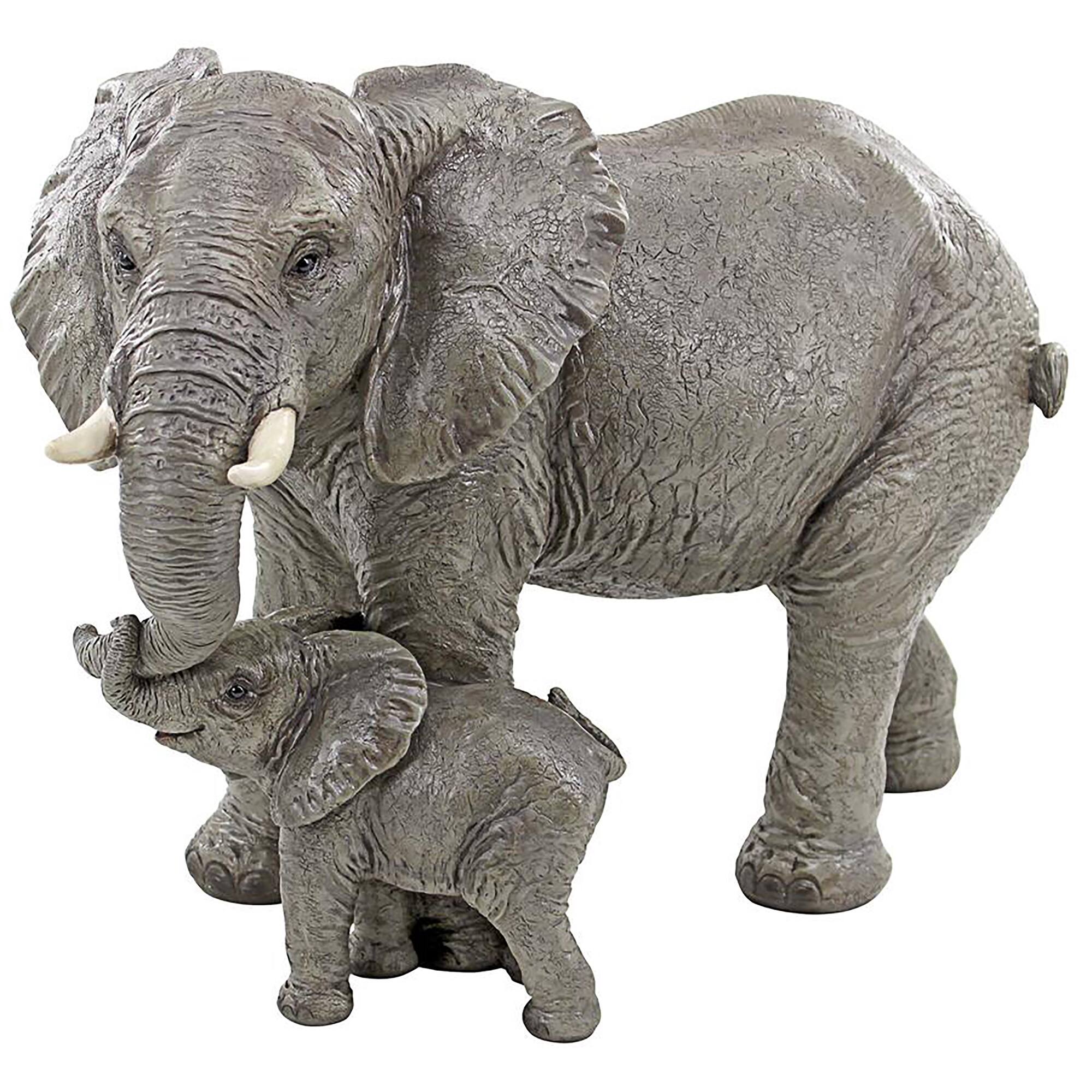 Design Toscano 15" Herd Mentality Mother & Calf Elephant Statue