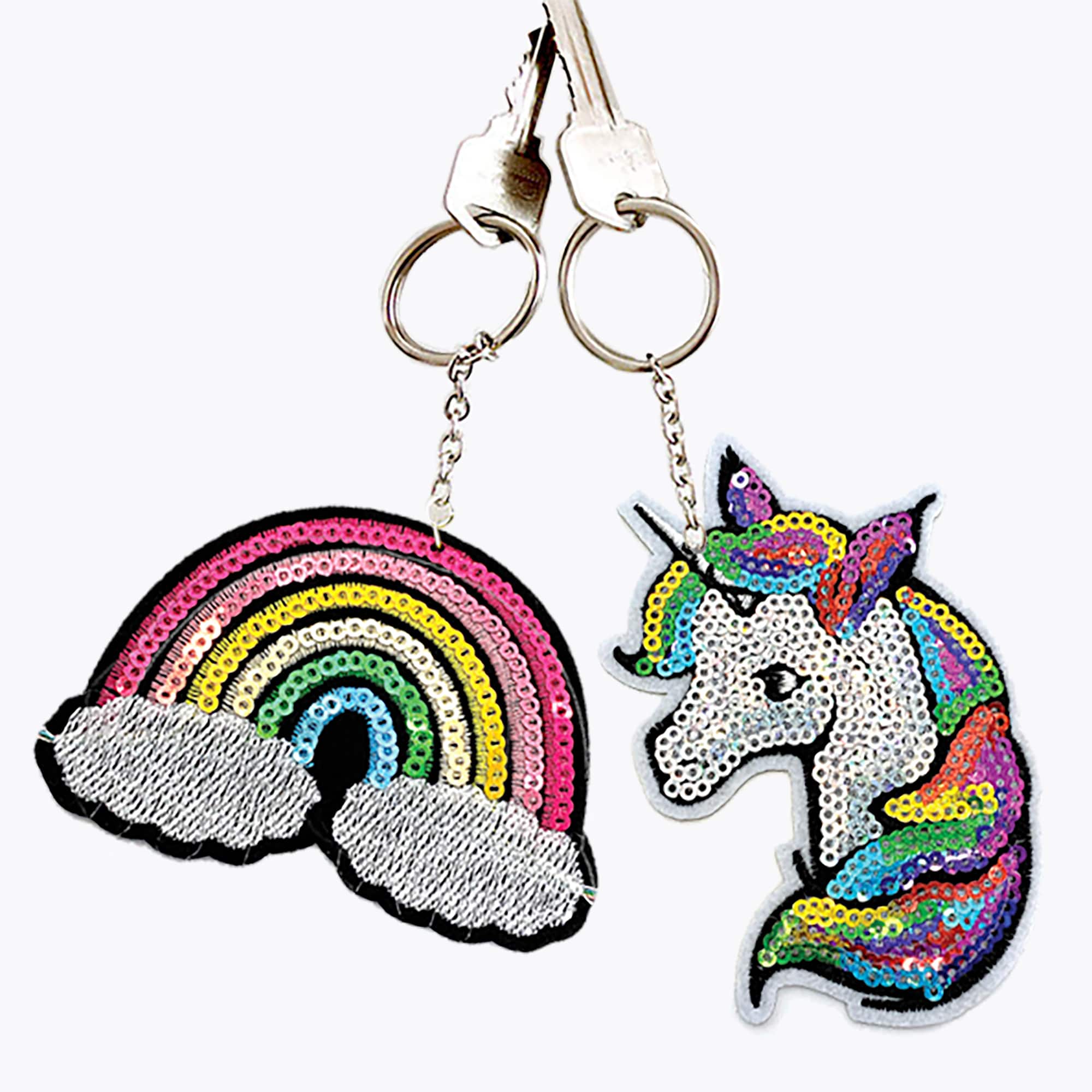 Disney Iron On Patch - PATCHED - Stitch Rainbow Sequins