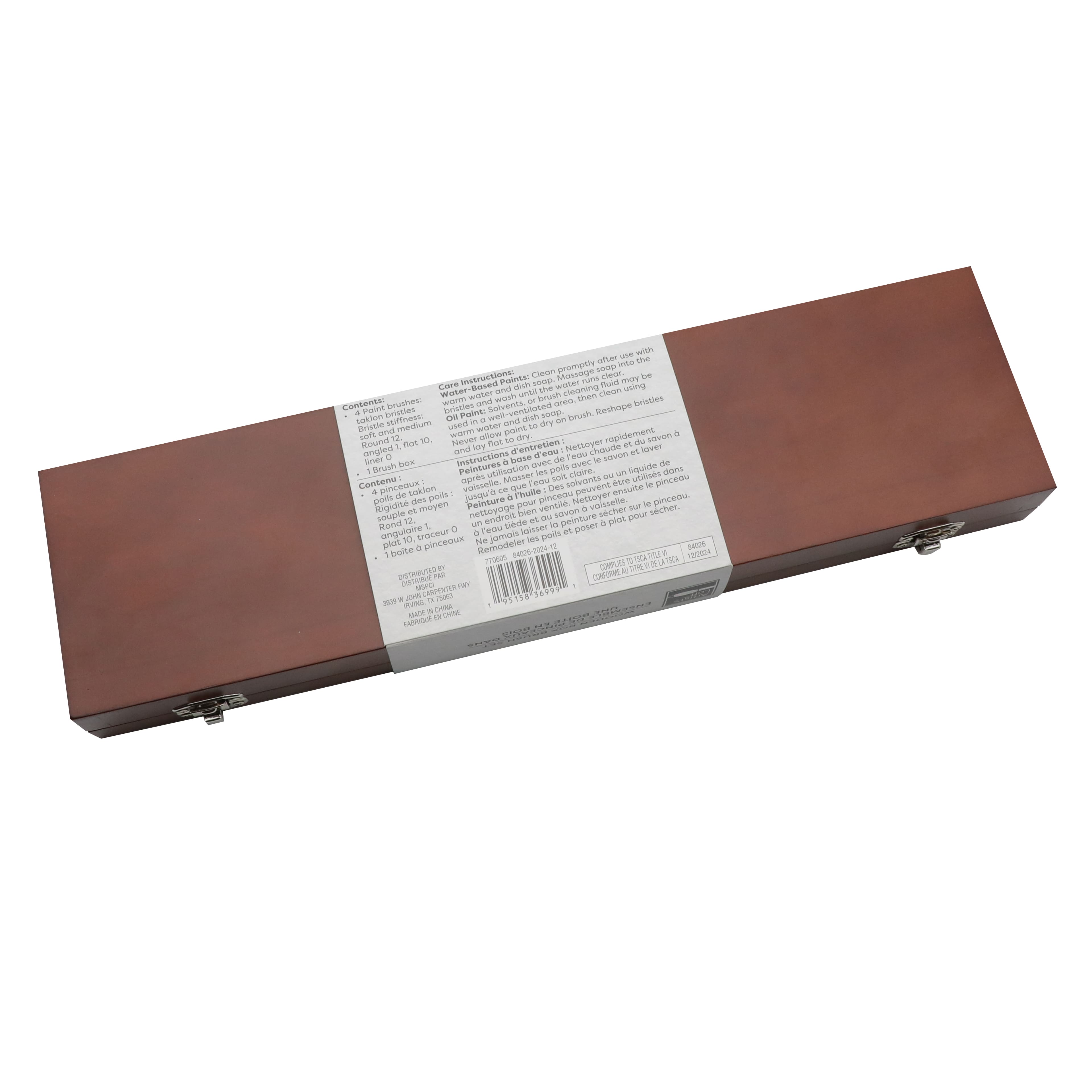 Wooden Box Brush Set by Artist's Loft™