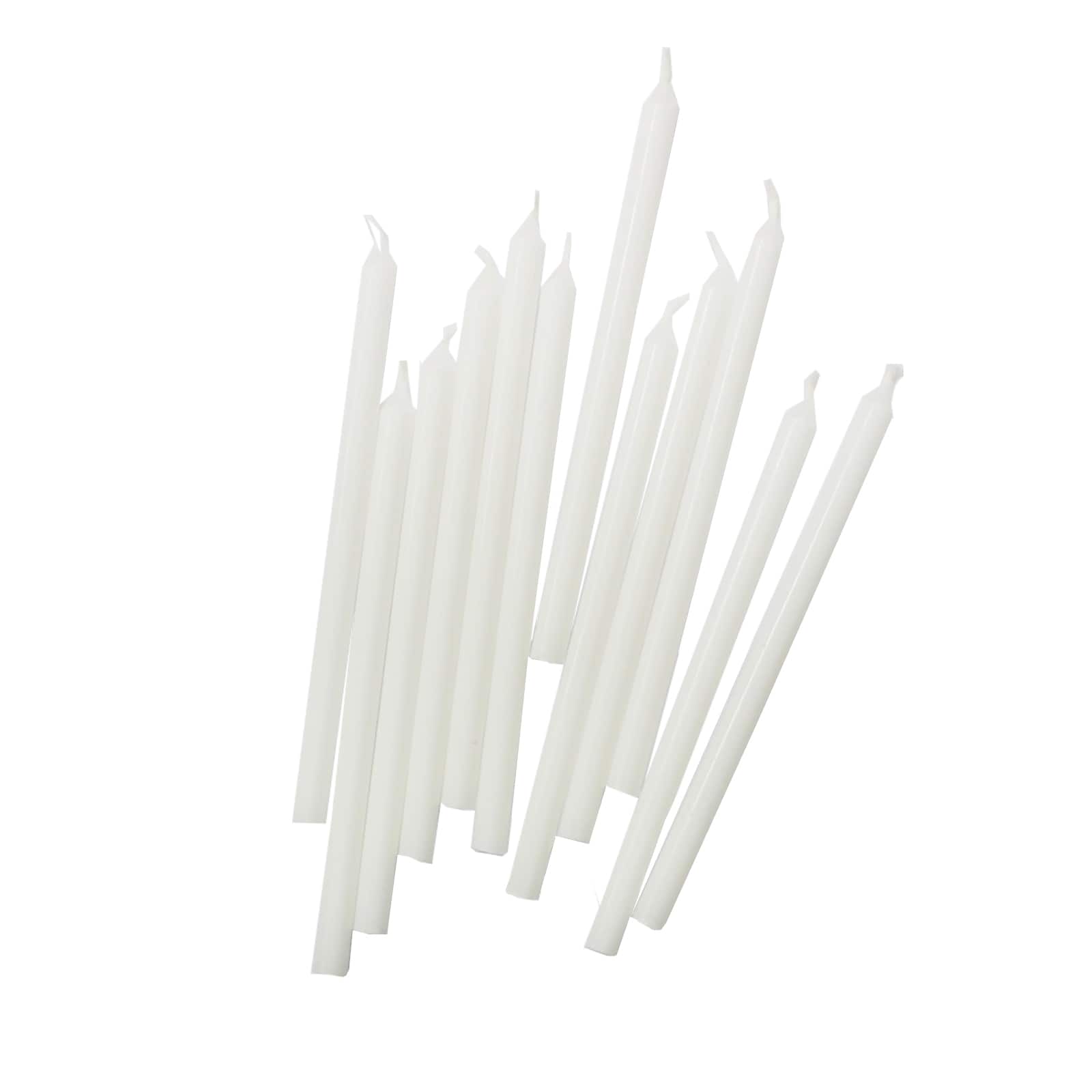 White Candles by Celebrate It&#xAE;, 12ct.