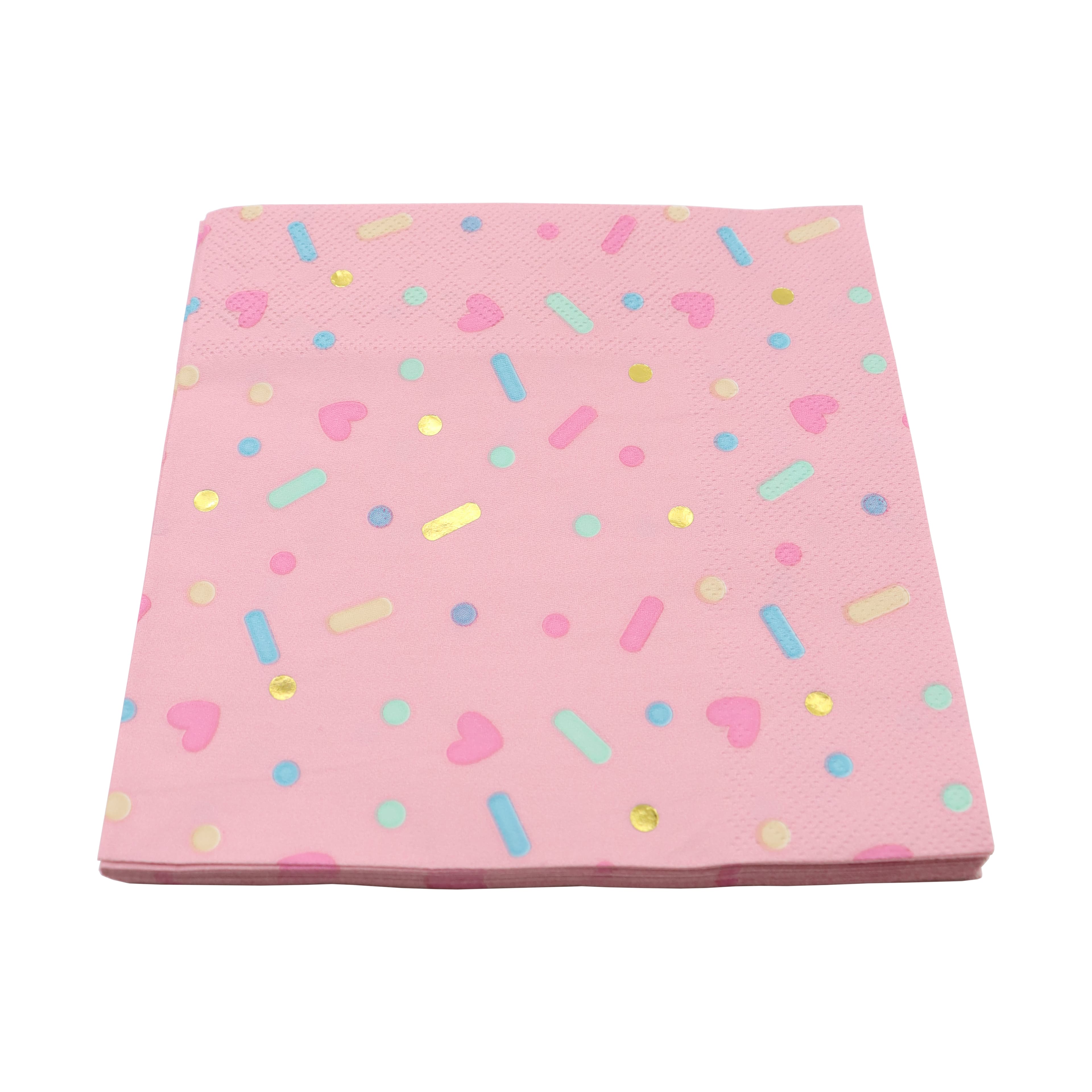 Pink Sprinkles Lunch Napkins, 20ct. by Celebrate It&#x2122;