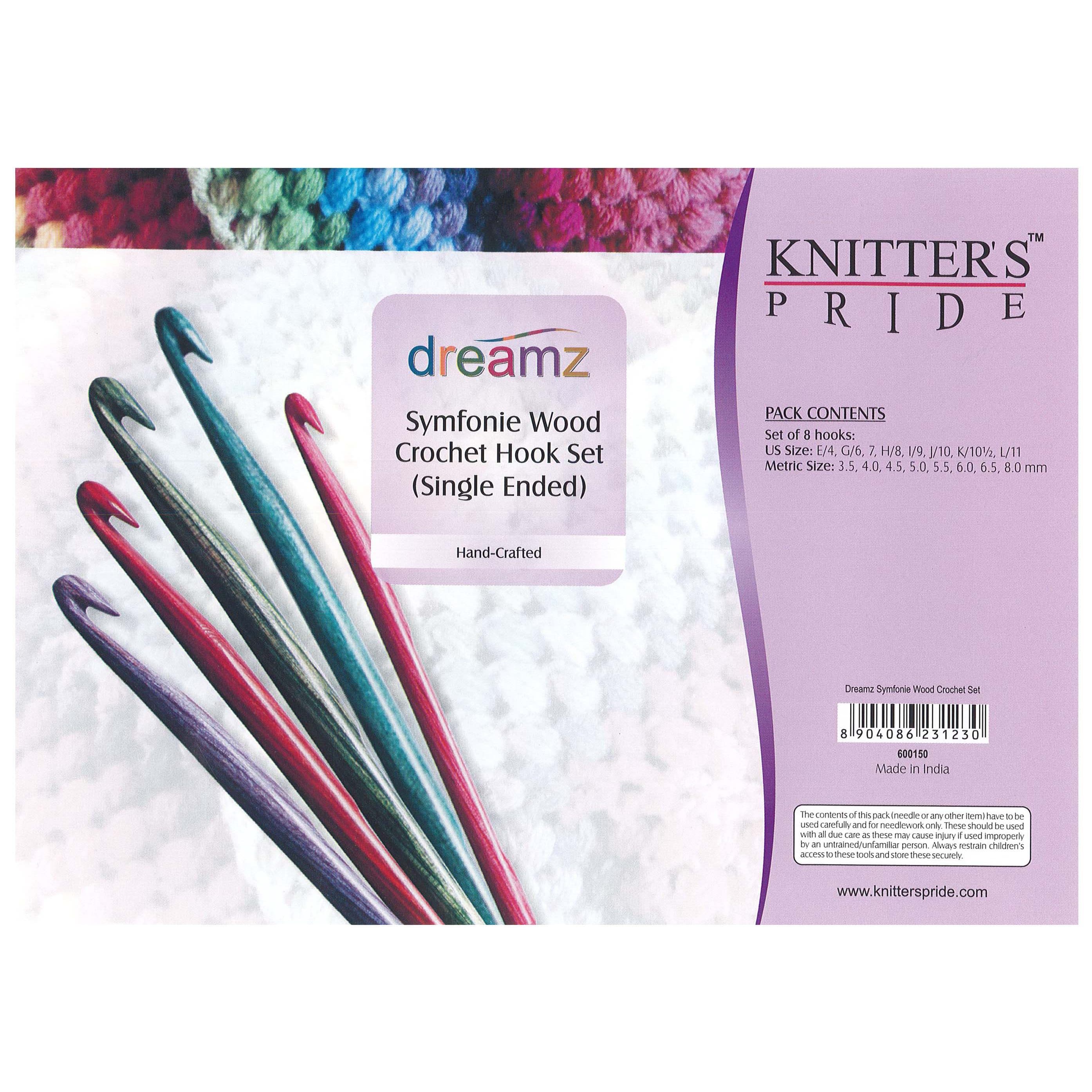 Knitter's Pride™ Dreamz Symfonie Wood Crochet Hook Set