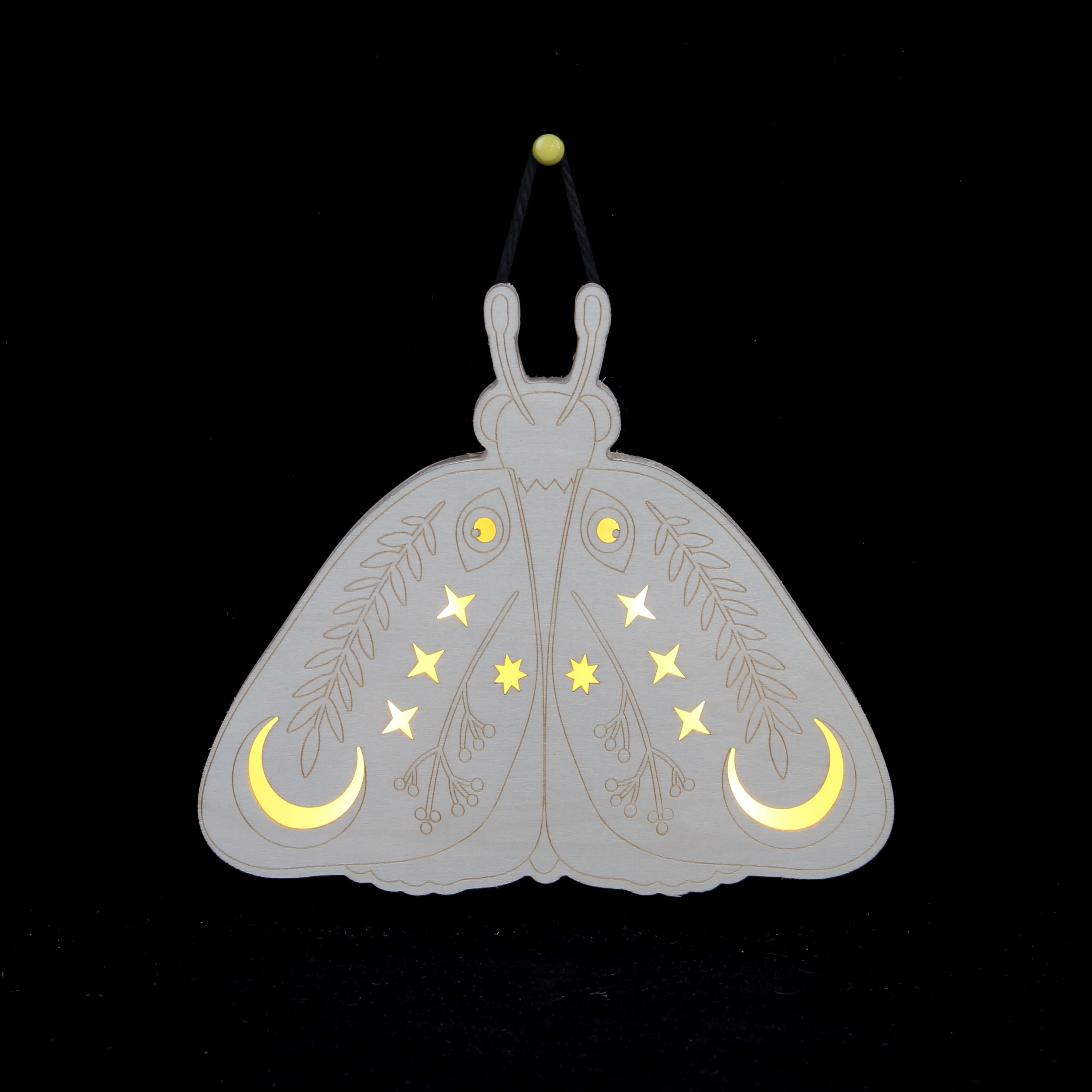 8&#x22; Moth DIY LED Plywood D&#xE9;cor by Make Market&#xAE;