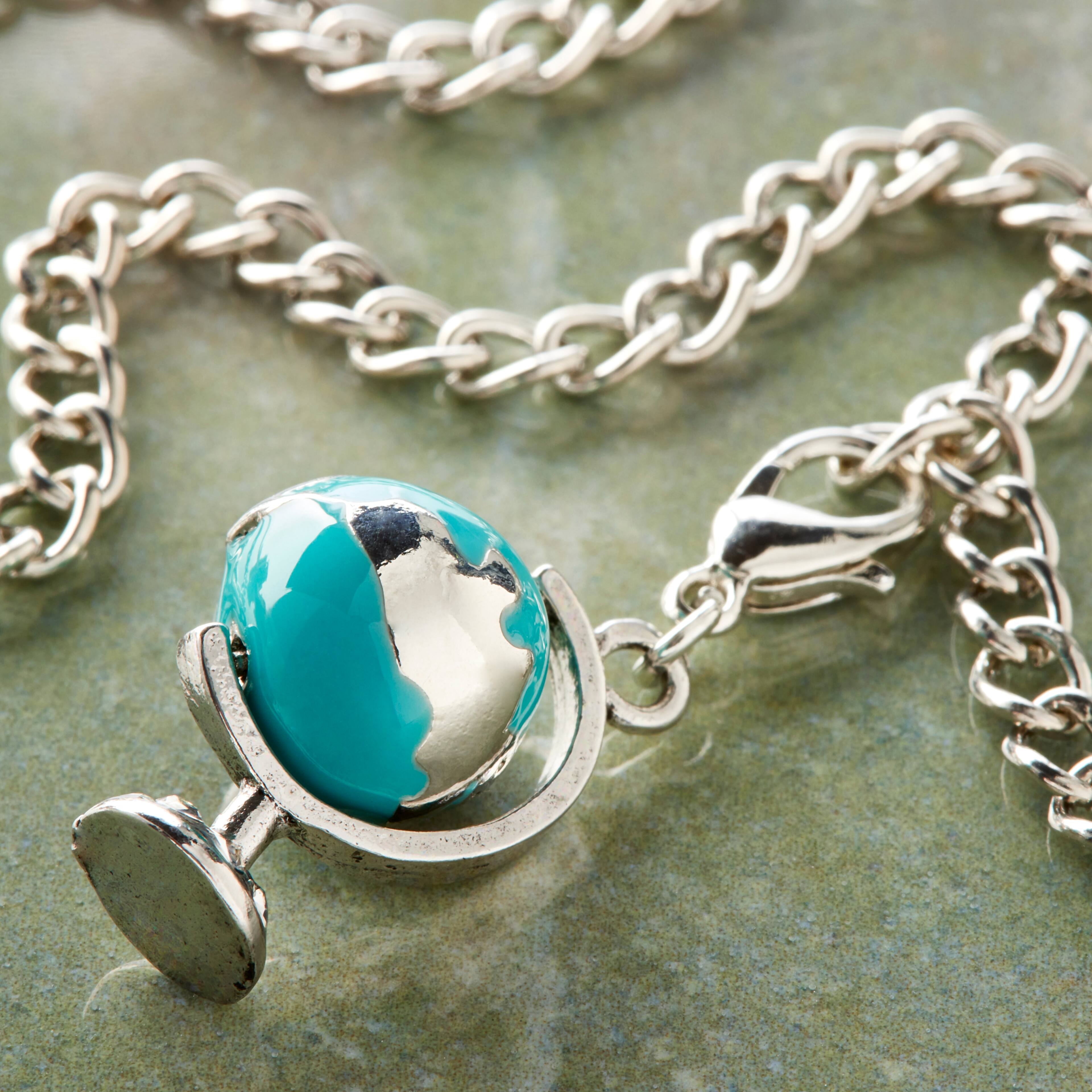 12 Pack: Globe Charm by Bead Landing&#x2122;