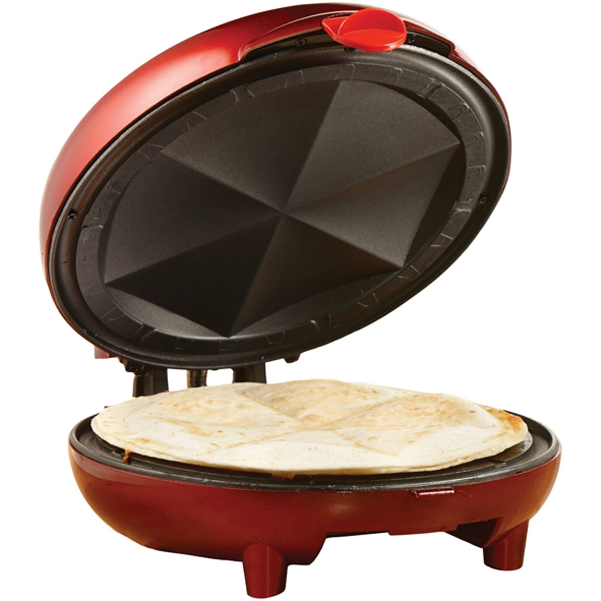 Brentwood 8" Red Nonstick Quesadilla Maker