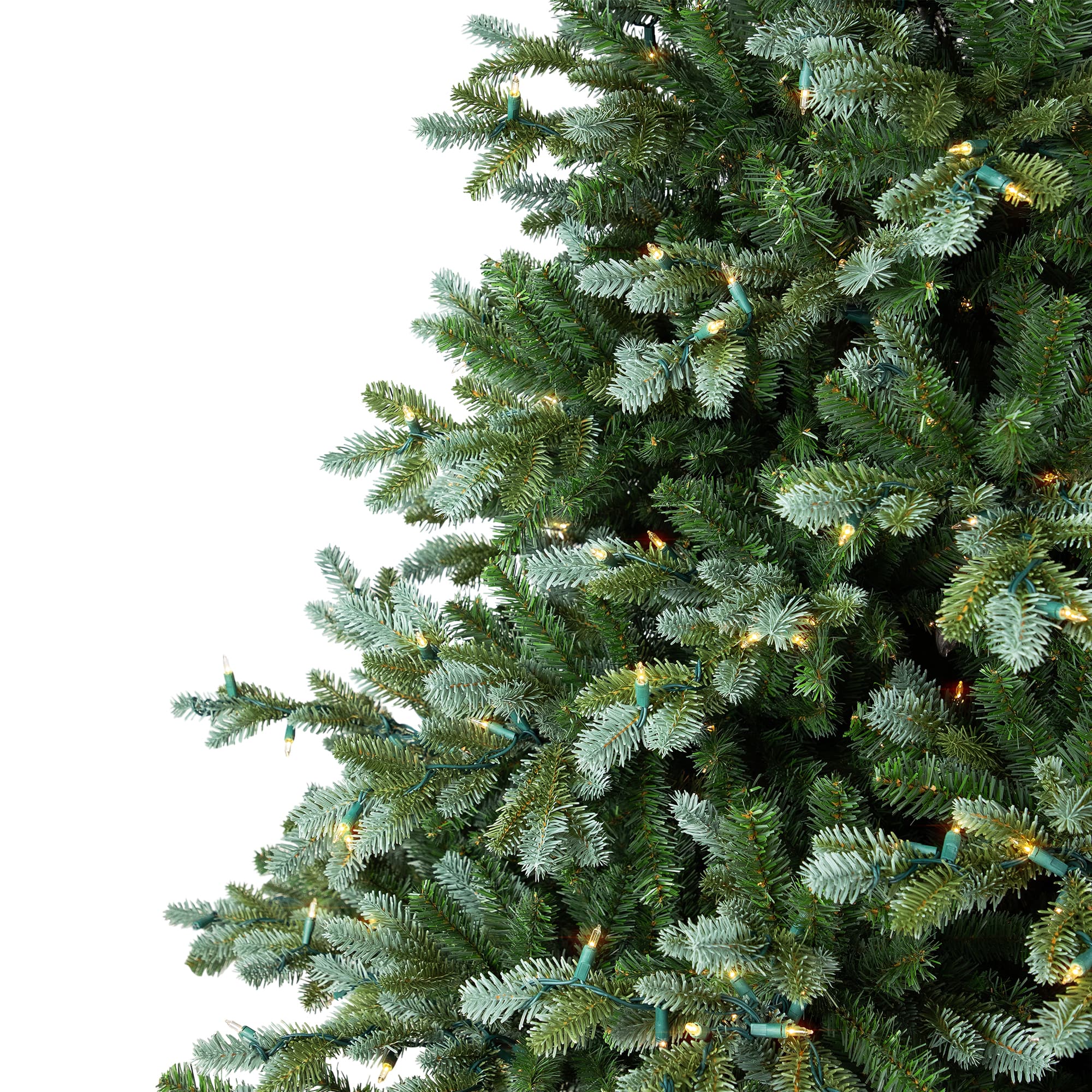 6.5ft. Pre-Lit Real Touch™ Blue Spruce Full Artificial Christmas Tree, Clear Lights