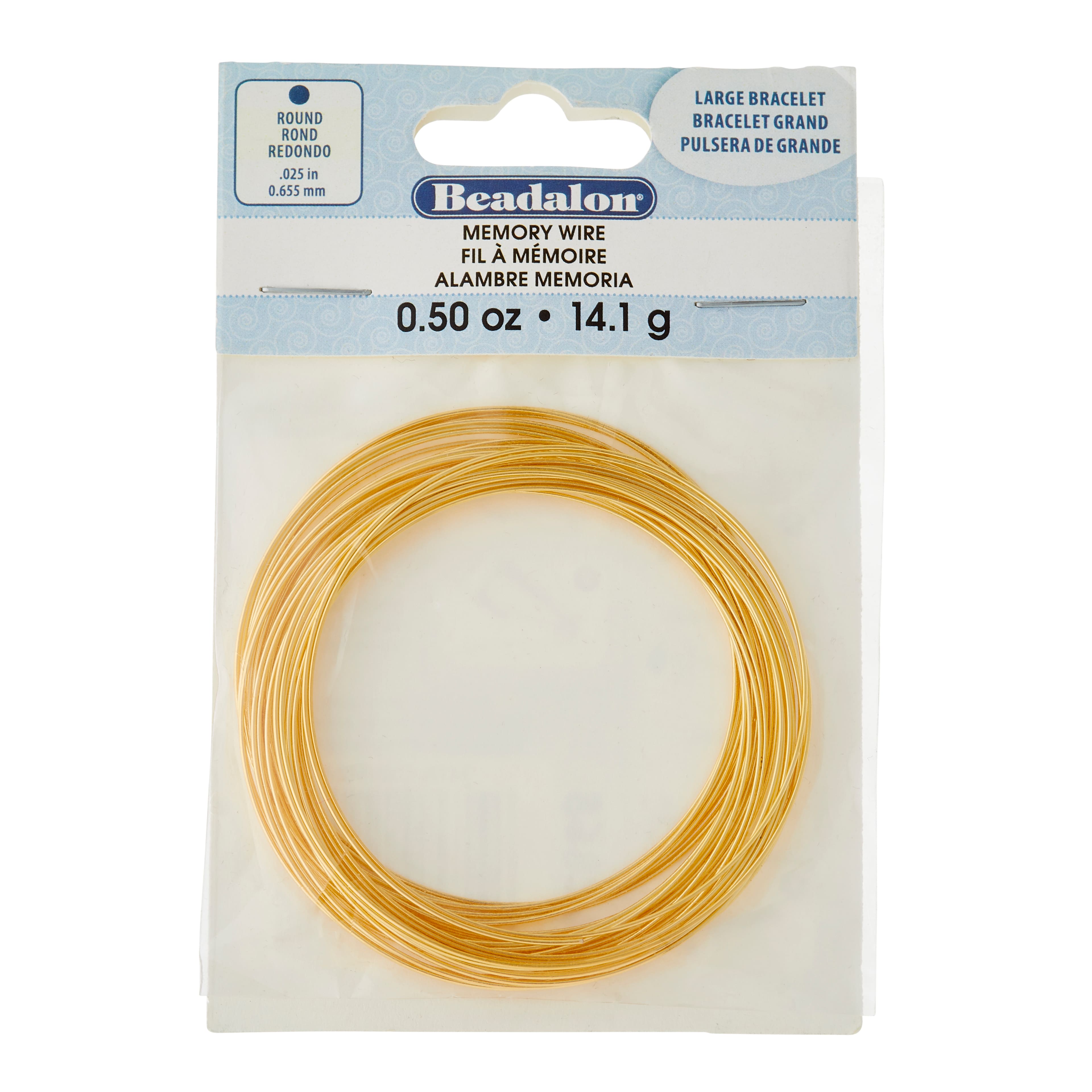 Beadalon® Memory Wire Large Bracelet, Gold