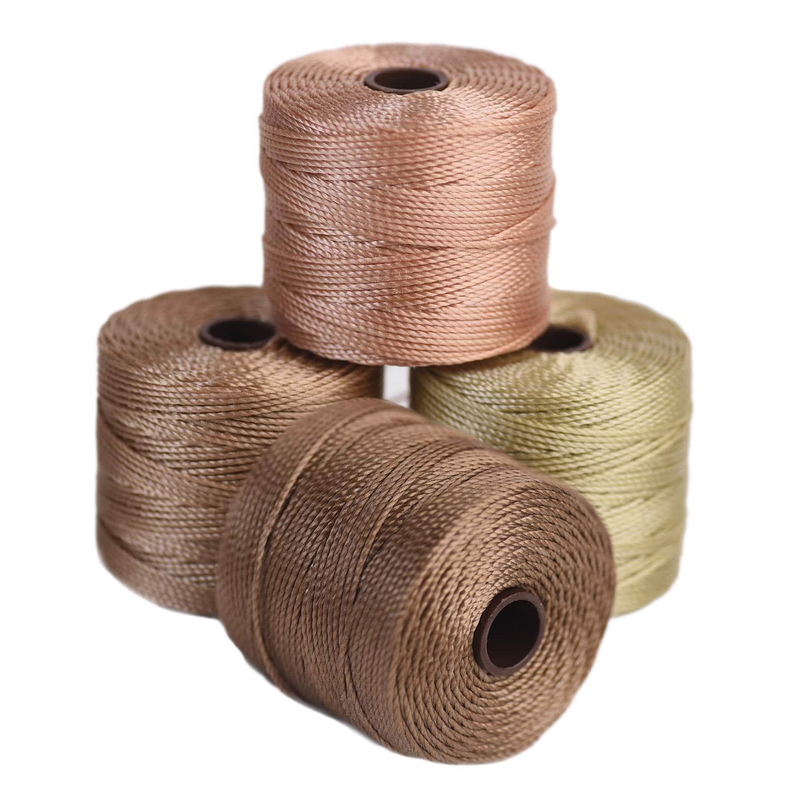 The Beadsmith® S-Lon™ 0.5mm Warm Neutrals Bead Cord Mix
