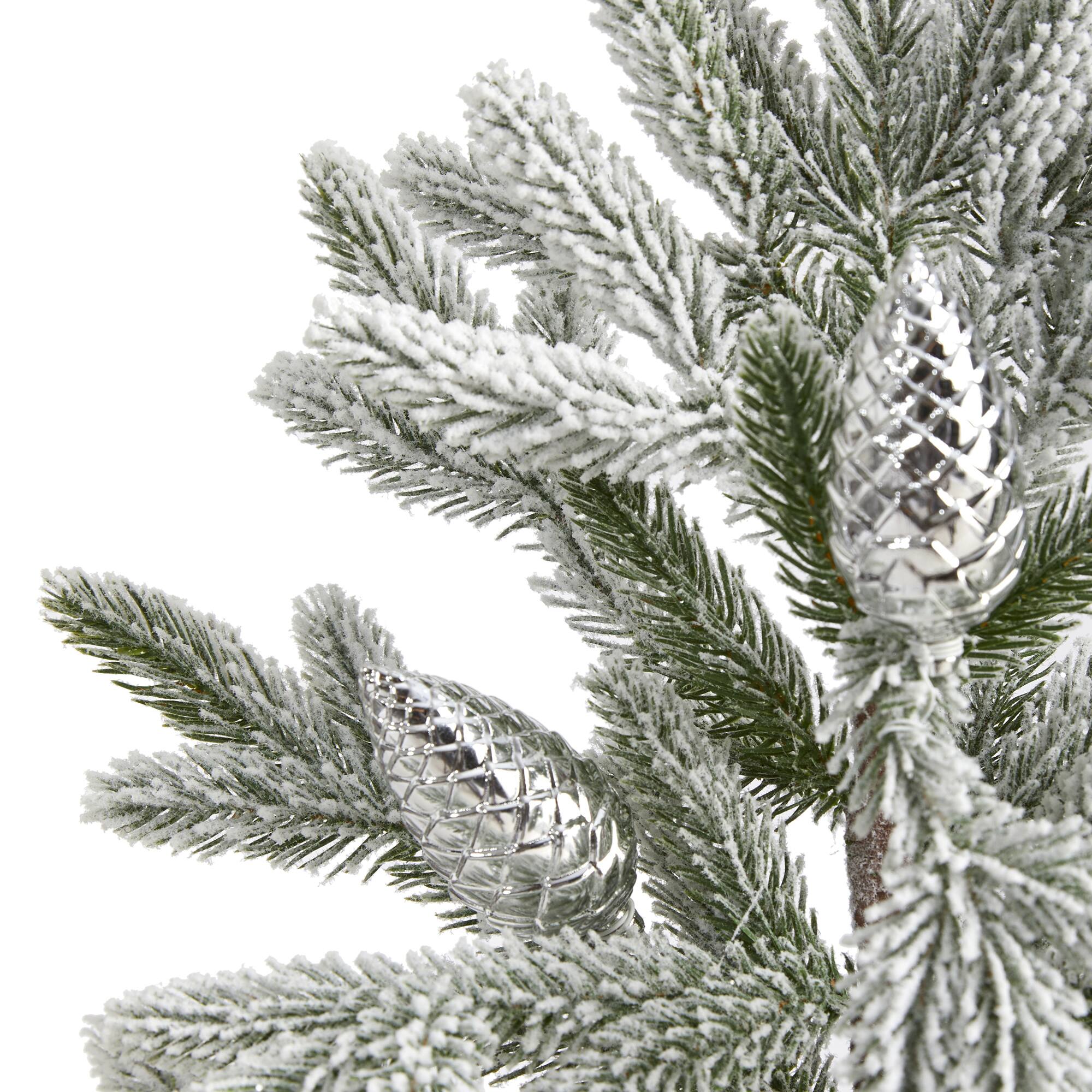 2.5ft. Unlit Flocked Christmas Artificial Christmas Tree