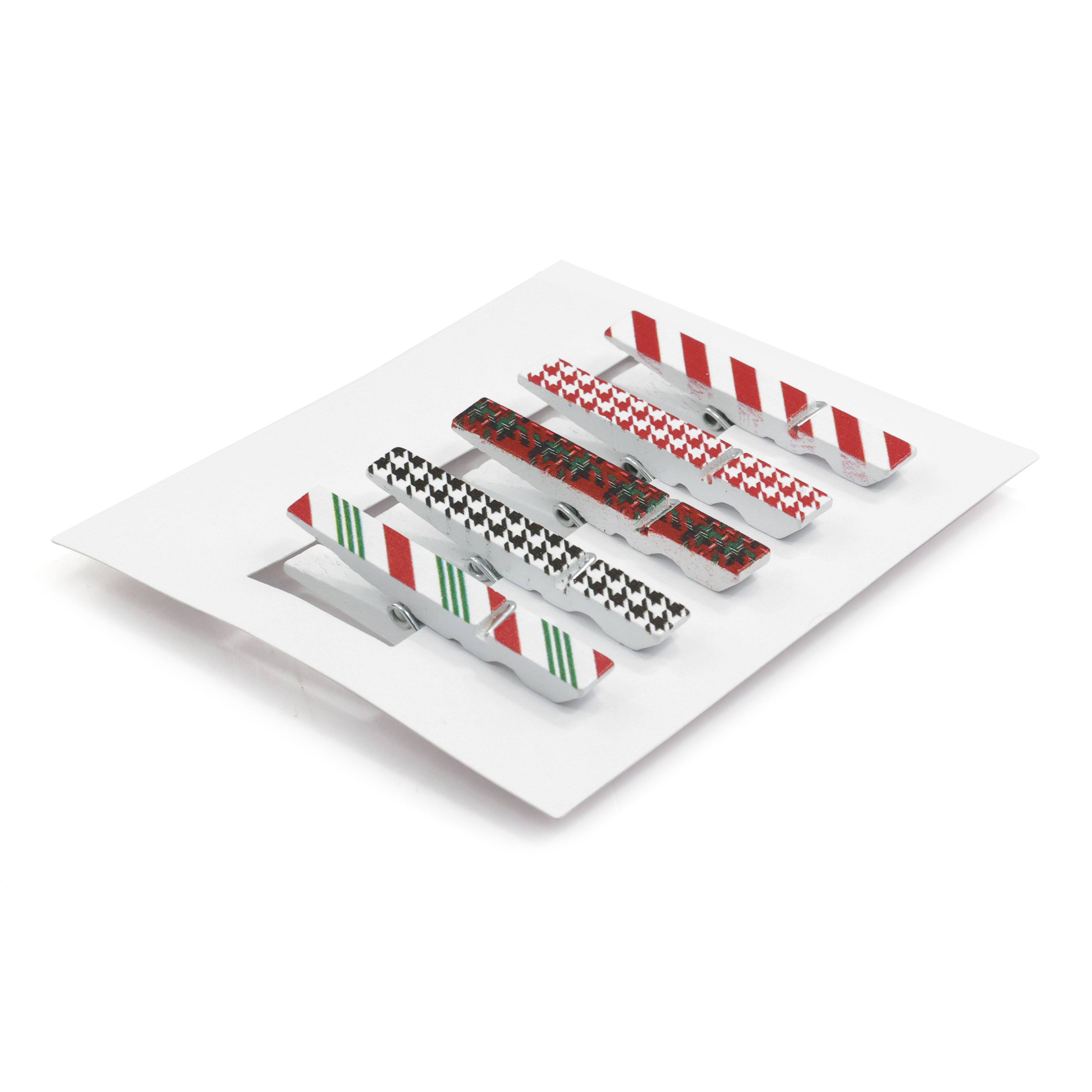 Stripe Christmas Clothespins by Recollections™