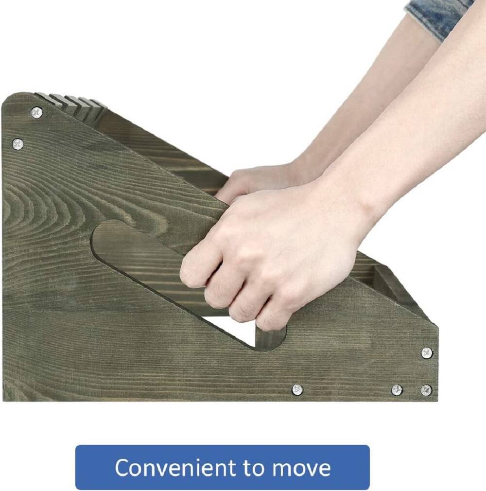 Olive Green Rustic Wood Wine Bottle Holder