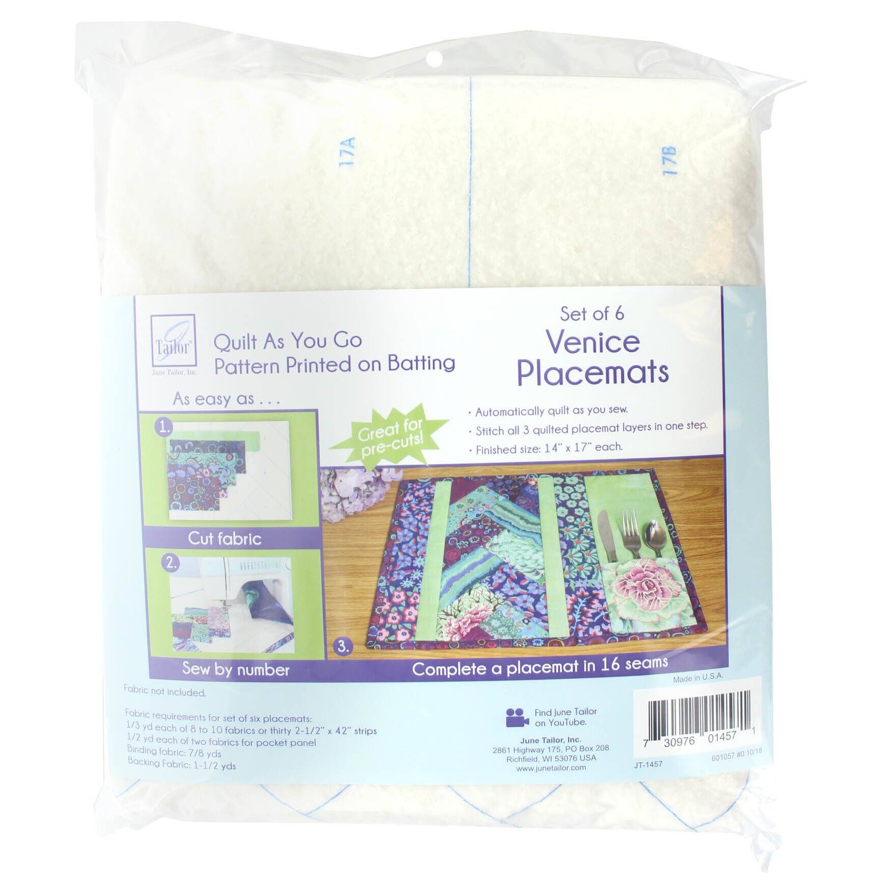 June Tailor® Quilt As You Go Venice Placemat Michaels