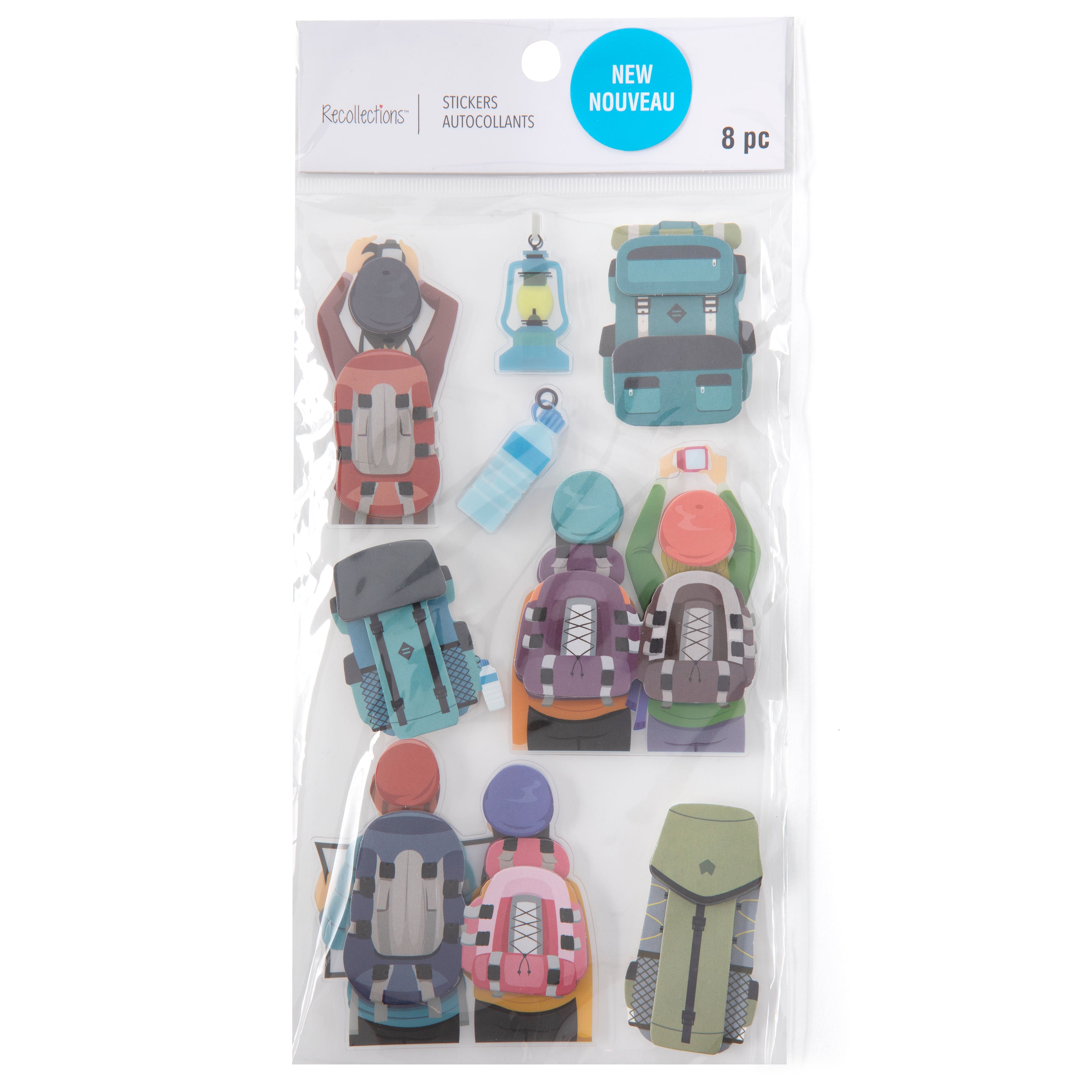 12 Pack: Hiking Stickers by Recollections&#x2122;