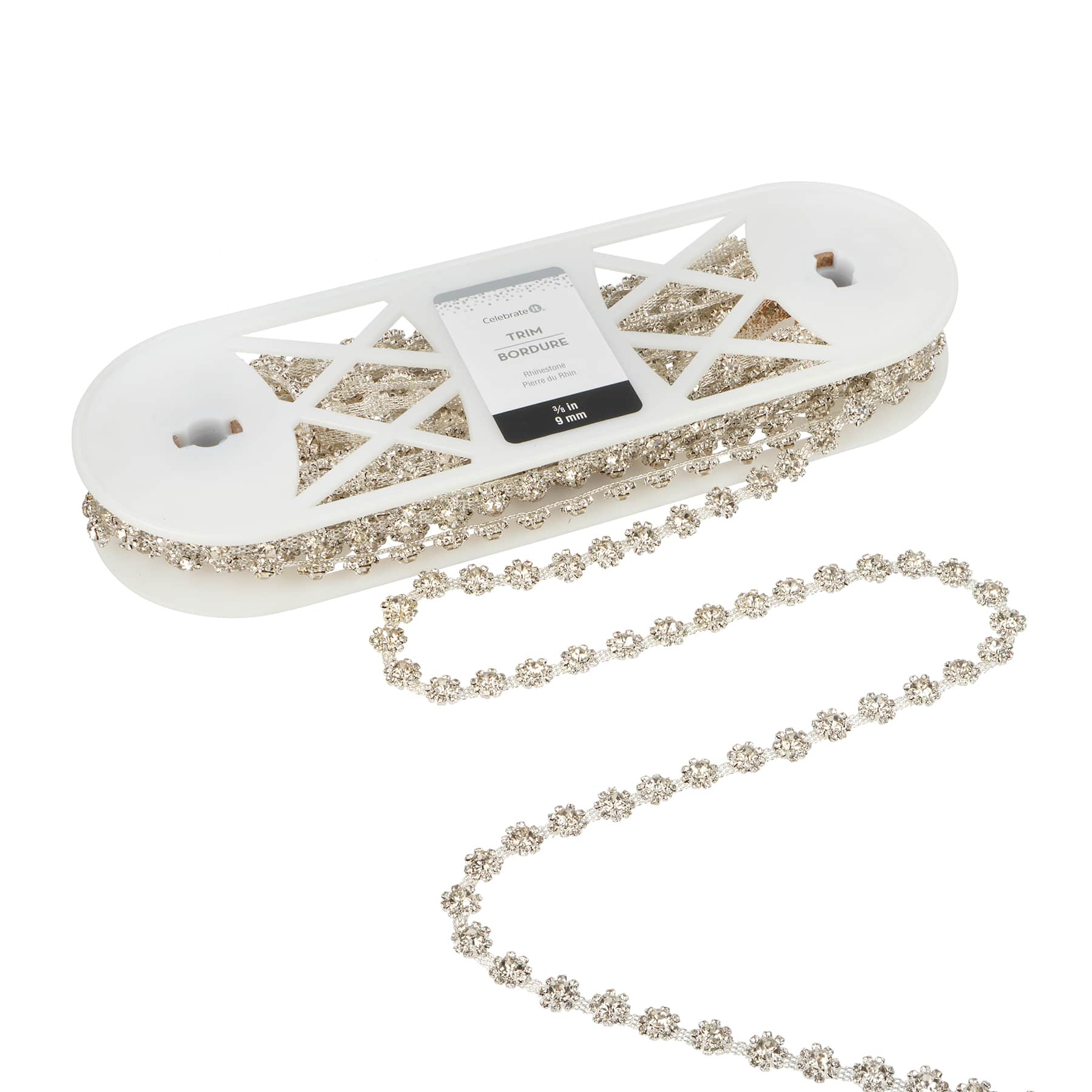 3/8&#x22; Rhinestone Trim Ribbon by Celebrate It&#xAE;