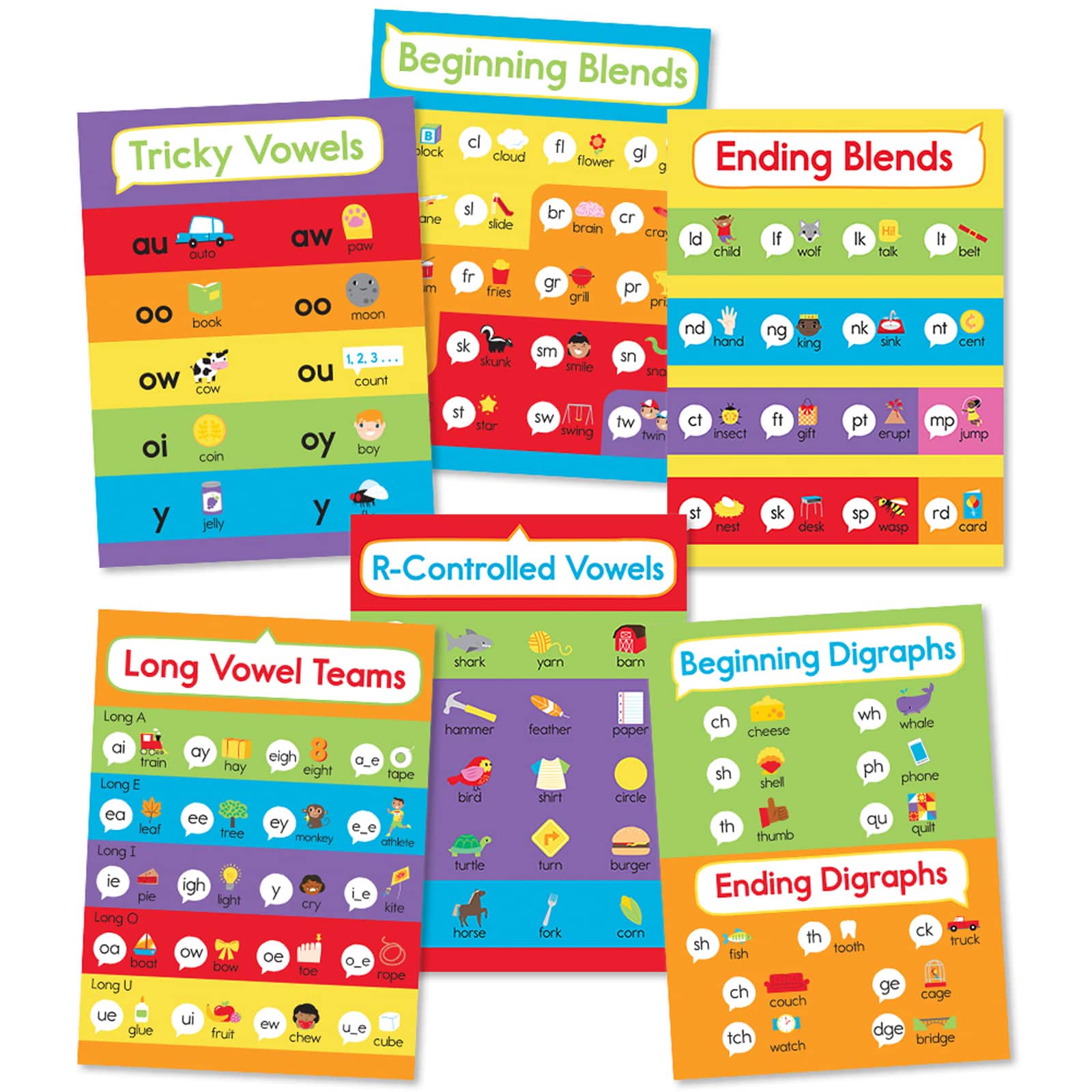Carson Dellosa Education® Phonics Bulletin Board Set, 6ct.