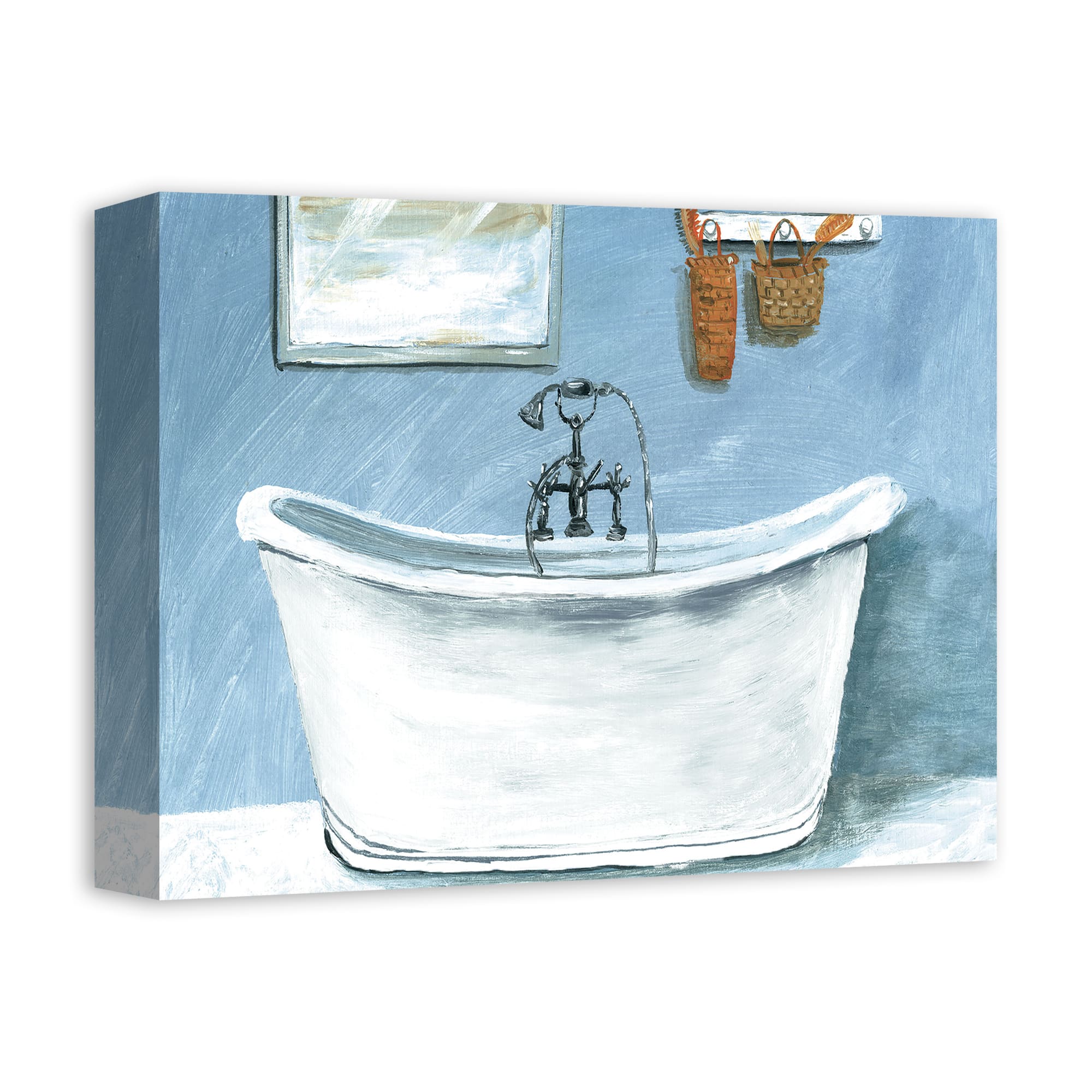 Calm Bathtub 14" x 11" Canvas Wall Art