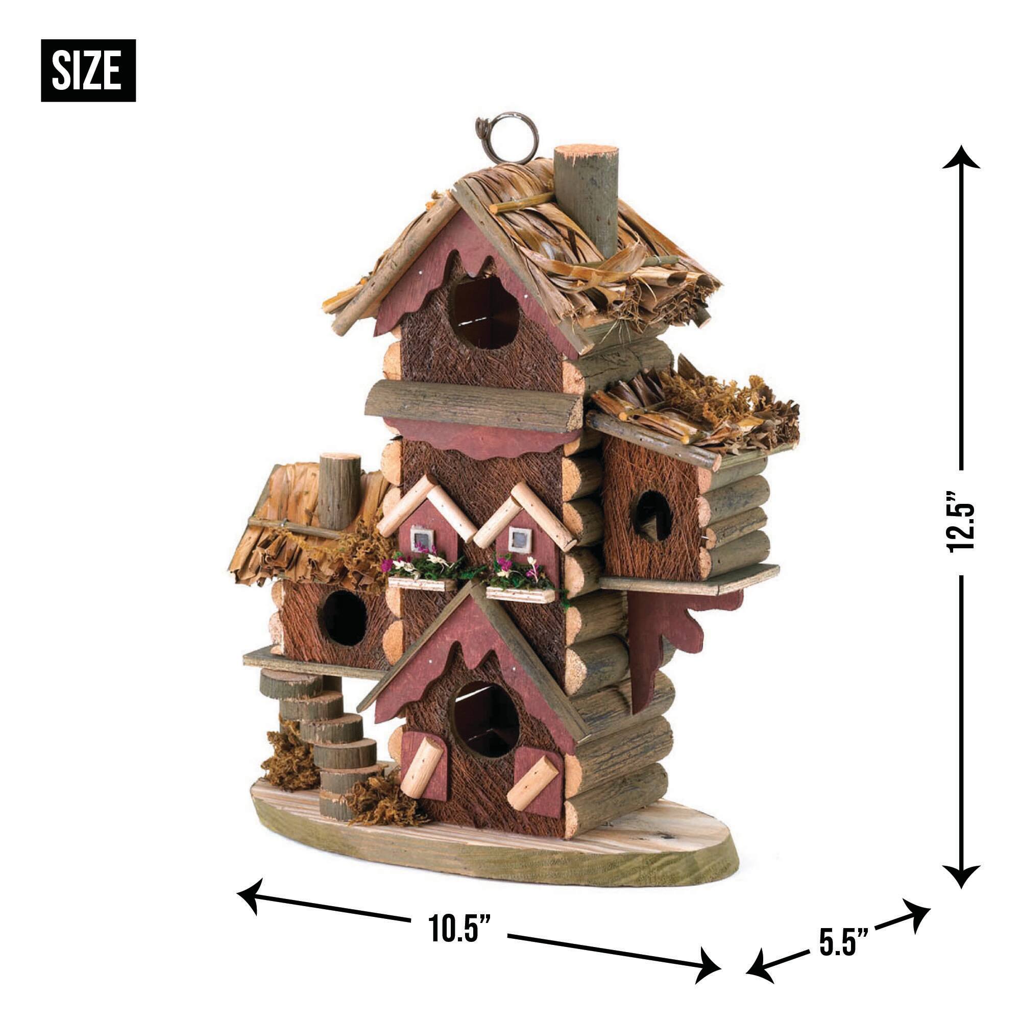 12.5&#x22; Gingerbread-Style Birdhouse