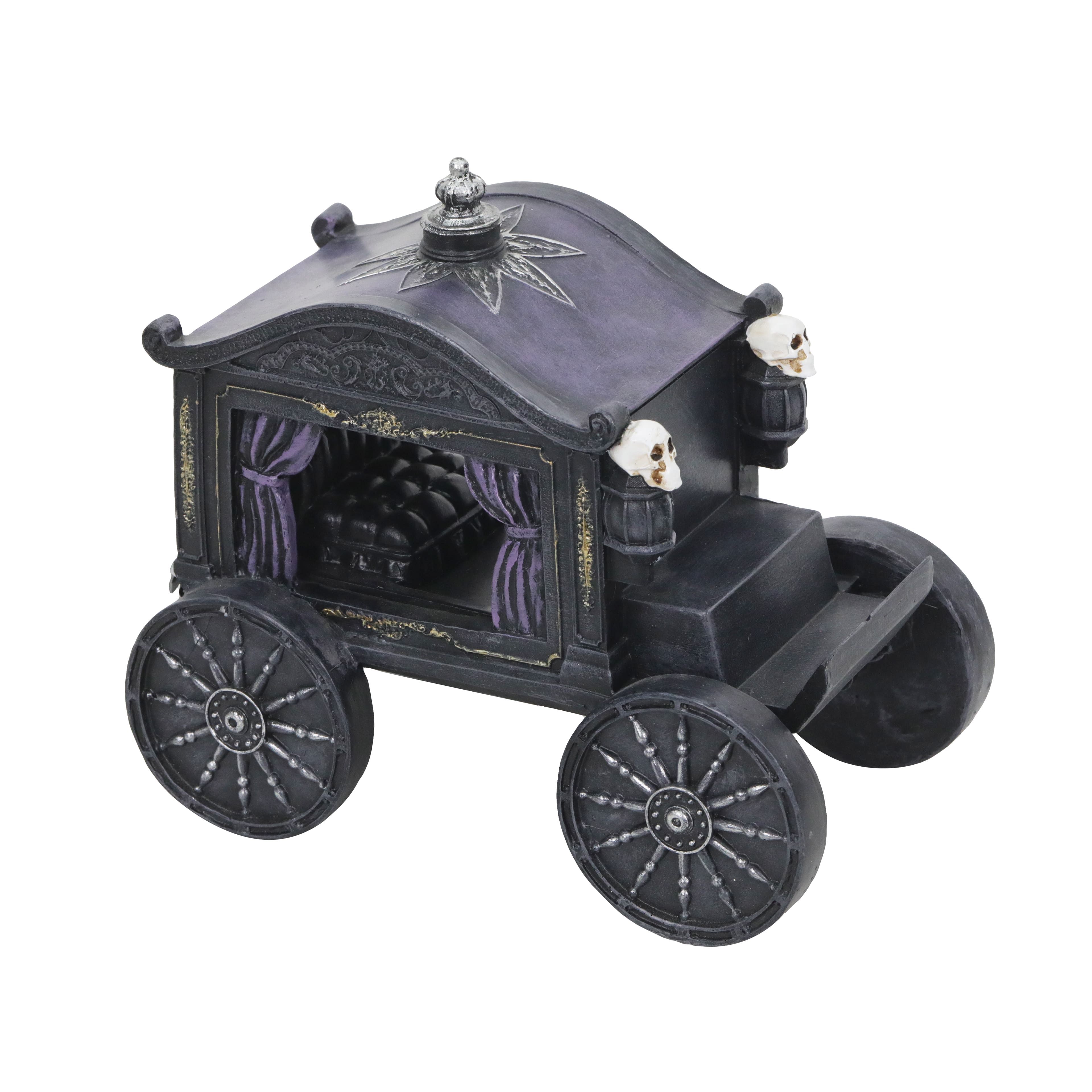 7.75&#x22; Black Skull Carriage Tabletop D&#xE9;cor by Ashland&#xAE;
