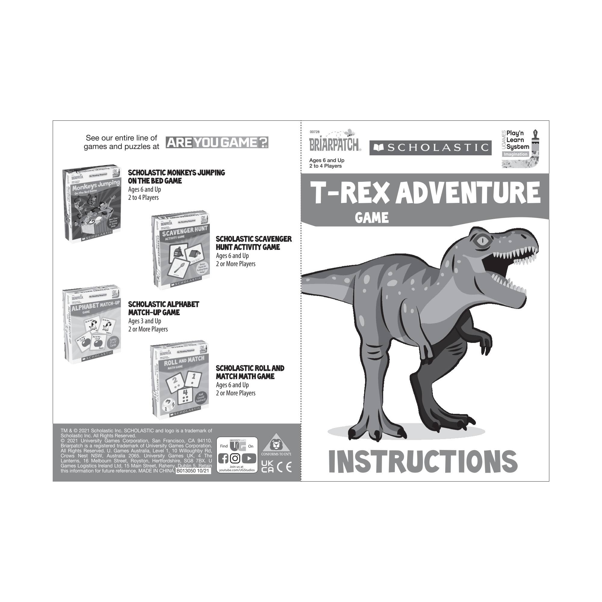 Scholastic T- Rex Adventure Game