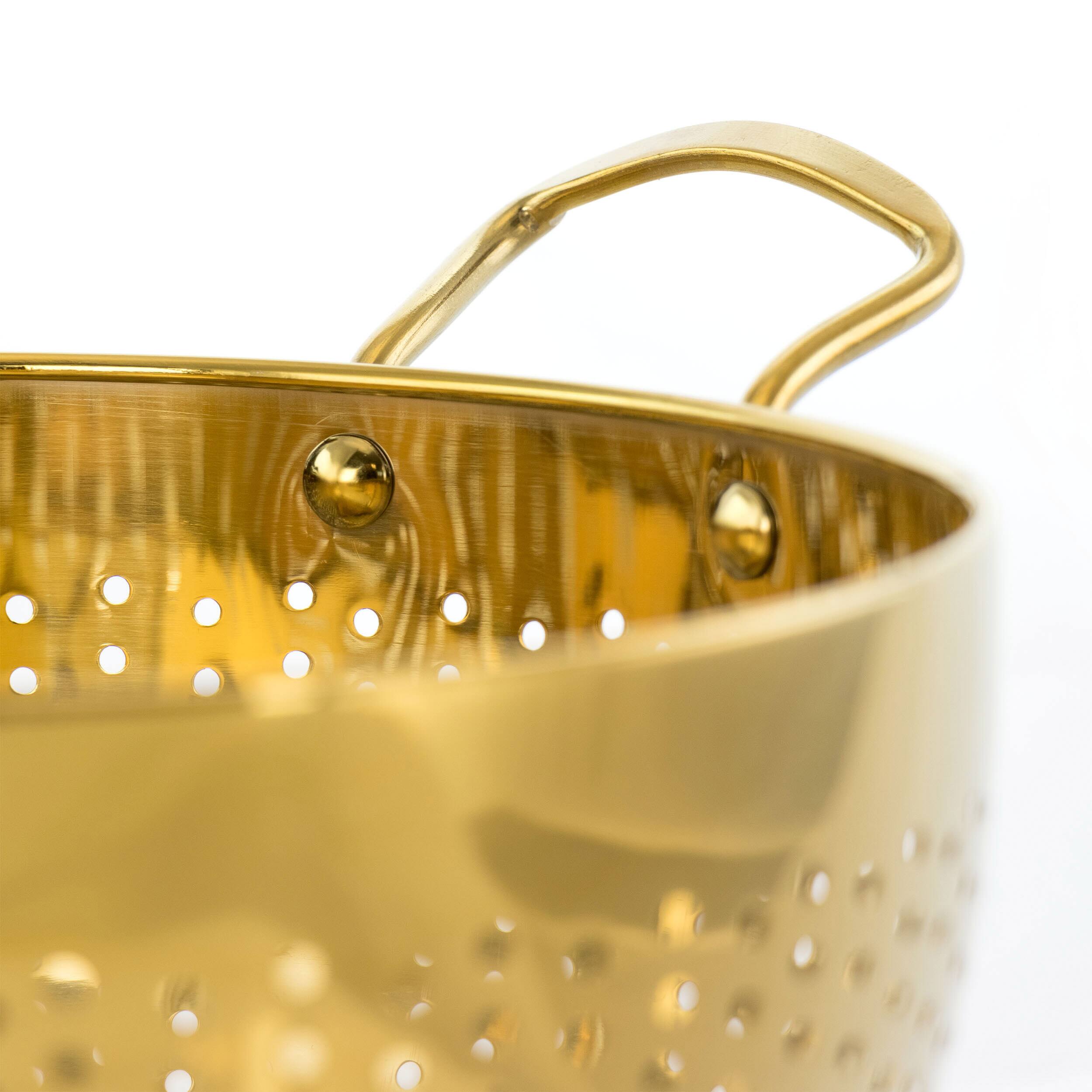 Gibson Home Gold 5-Quart Colander