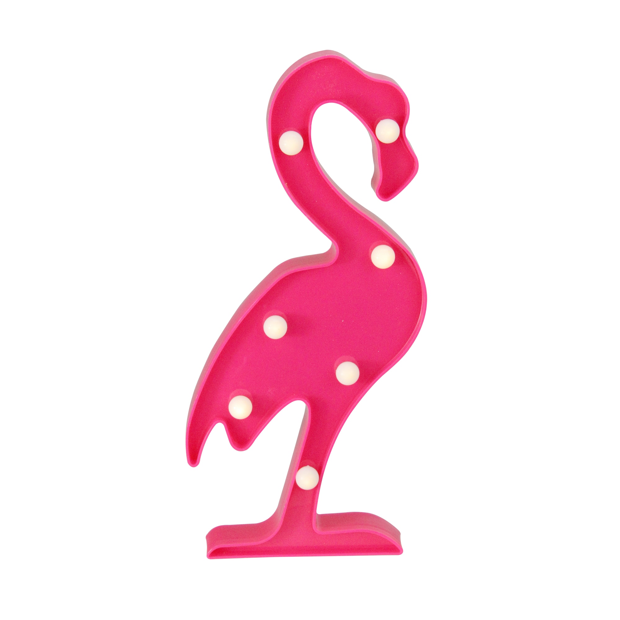 11.75" Pink Flamingo LED Marquee Wall Décor