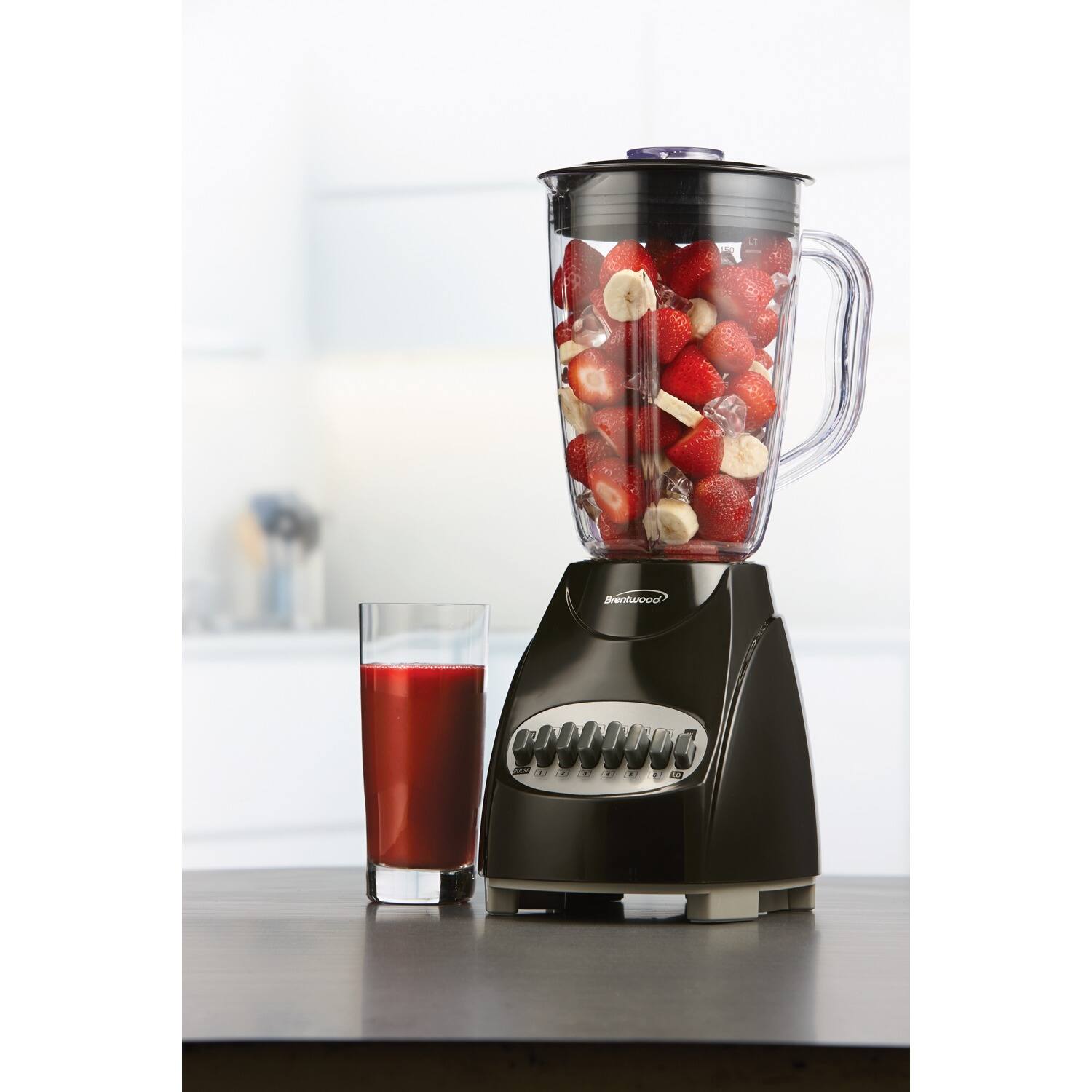 Brentwood 50oz. 12-Speed + Pulse Electric Blender with Plastic Jar