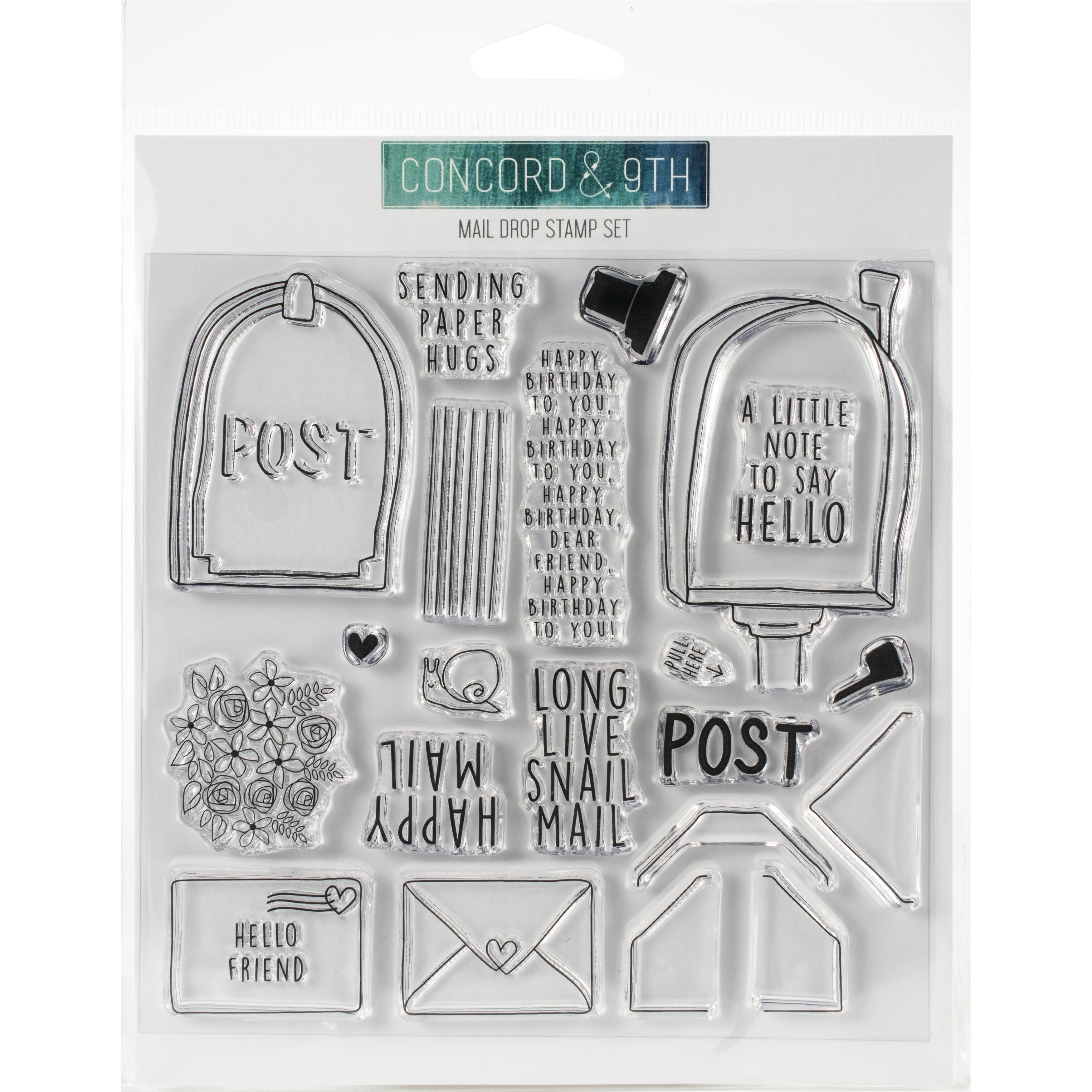 Concord & 9th Mail Drop Clear Stamps | Michaels®