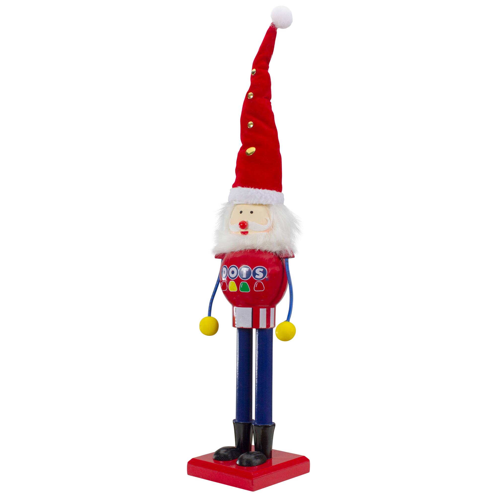 16.75" Red & Blue Dots Christmas Nutcracker Figurine
