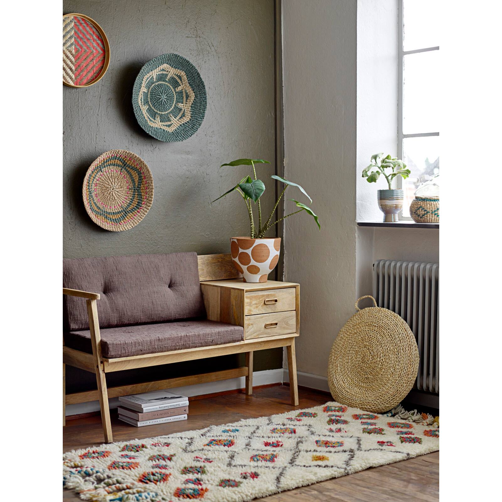 Hello Honey® 9" White & Brown Polka Dot Terra Cotta Pot