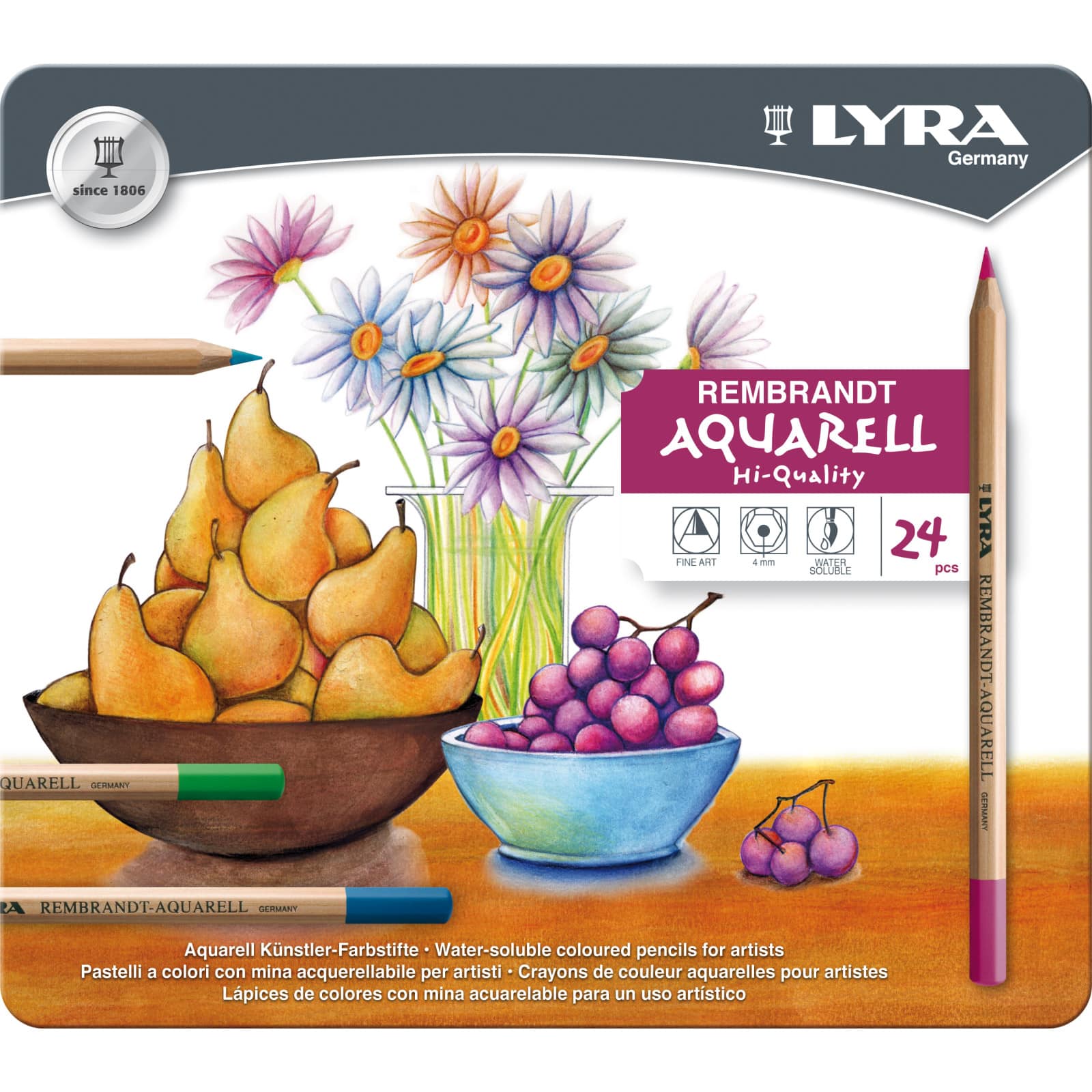 Lyra Aquarell 24 Piece Colored Pencil Set