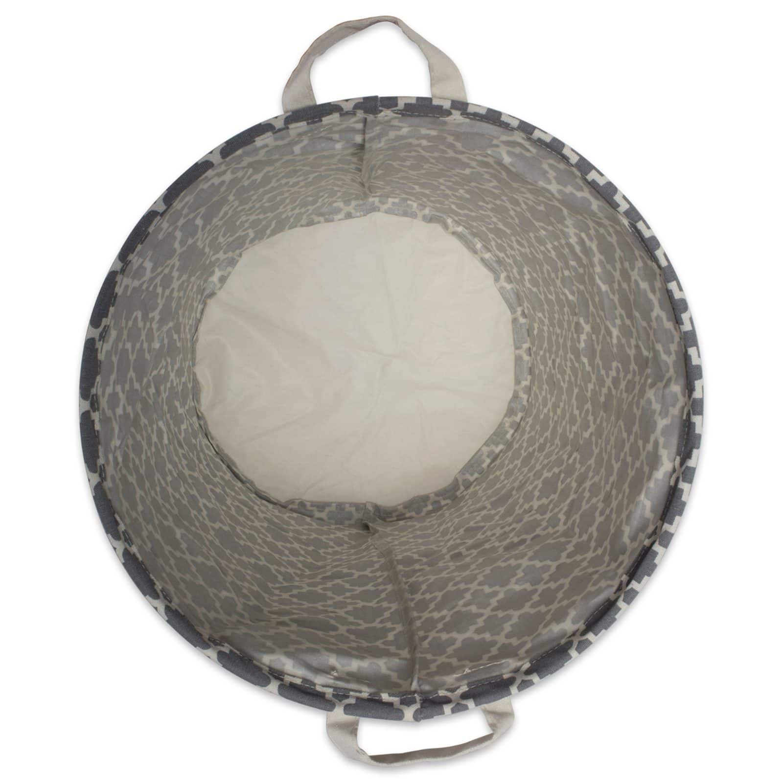 DII® Round Lattice PE-Coated Cotton Polyester Laundry Hamper