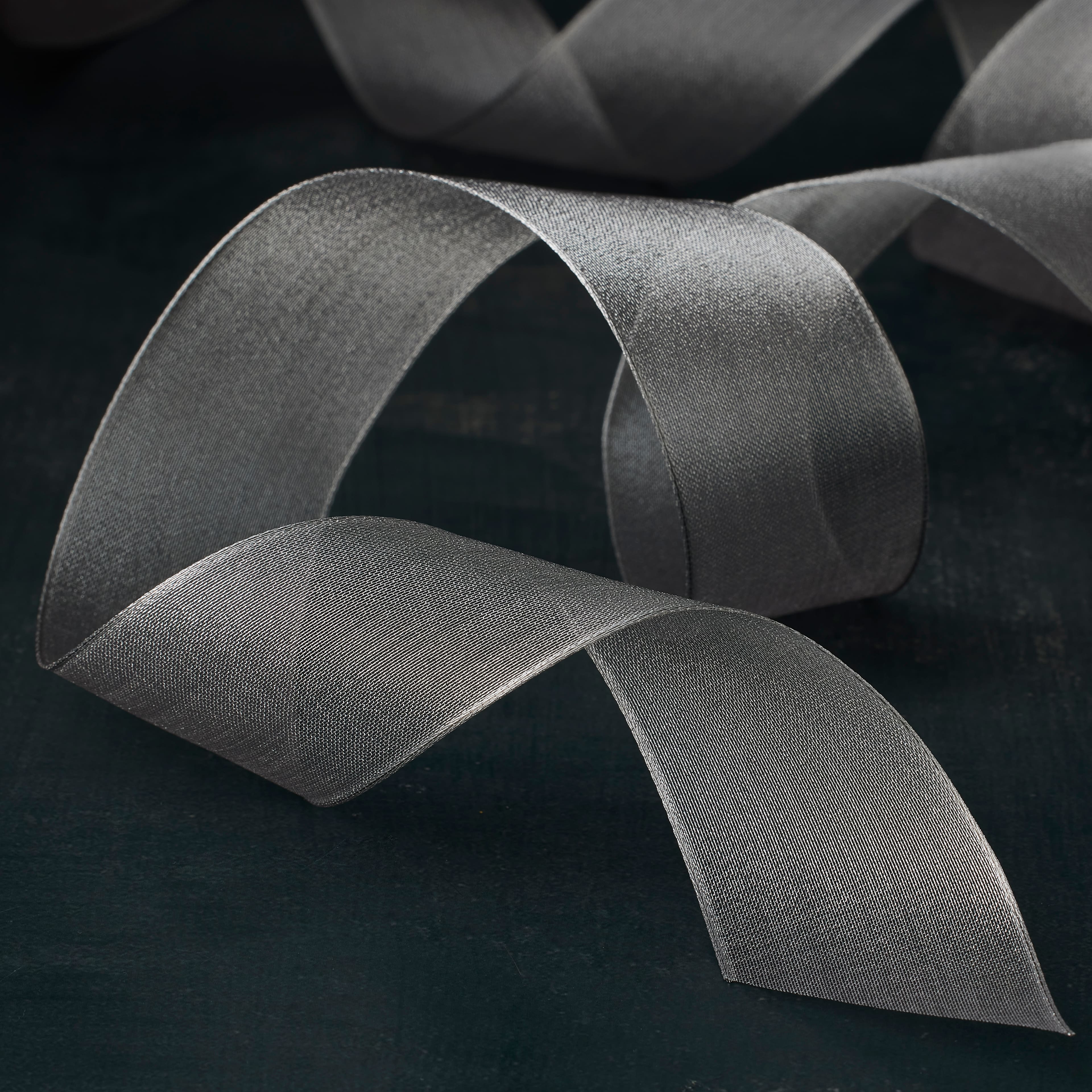 1.5&#x22; x 15yd. Satin Metallic Wired Ribbon by Celebrate It&#xAE; Specialty