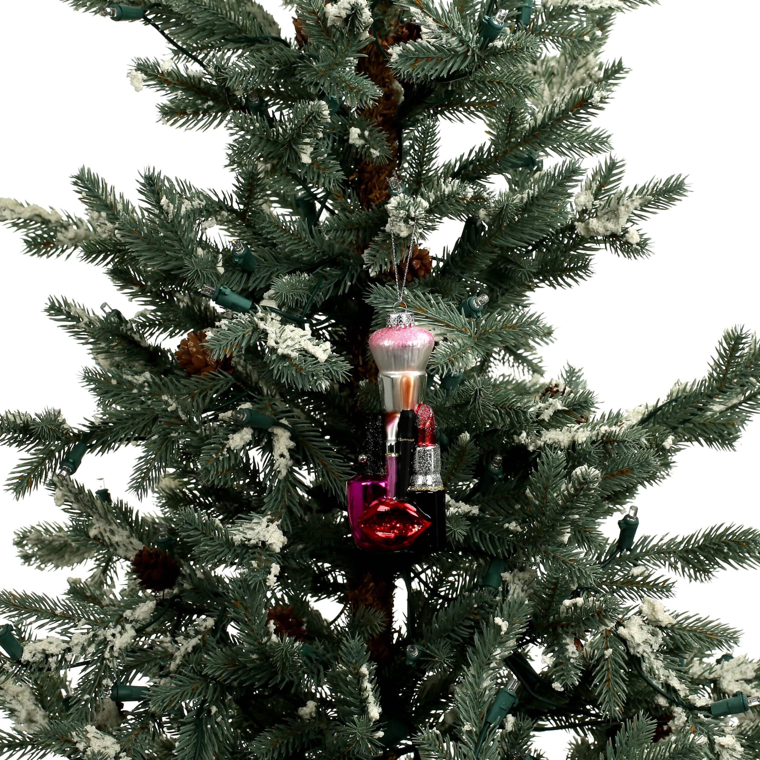 4.75&#x22; Cosmetics Glass Ornament by Ashland&#xAE;