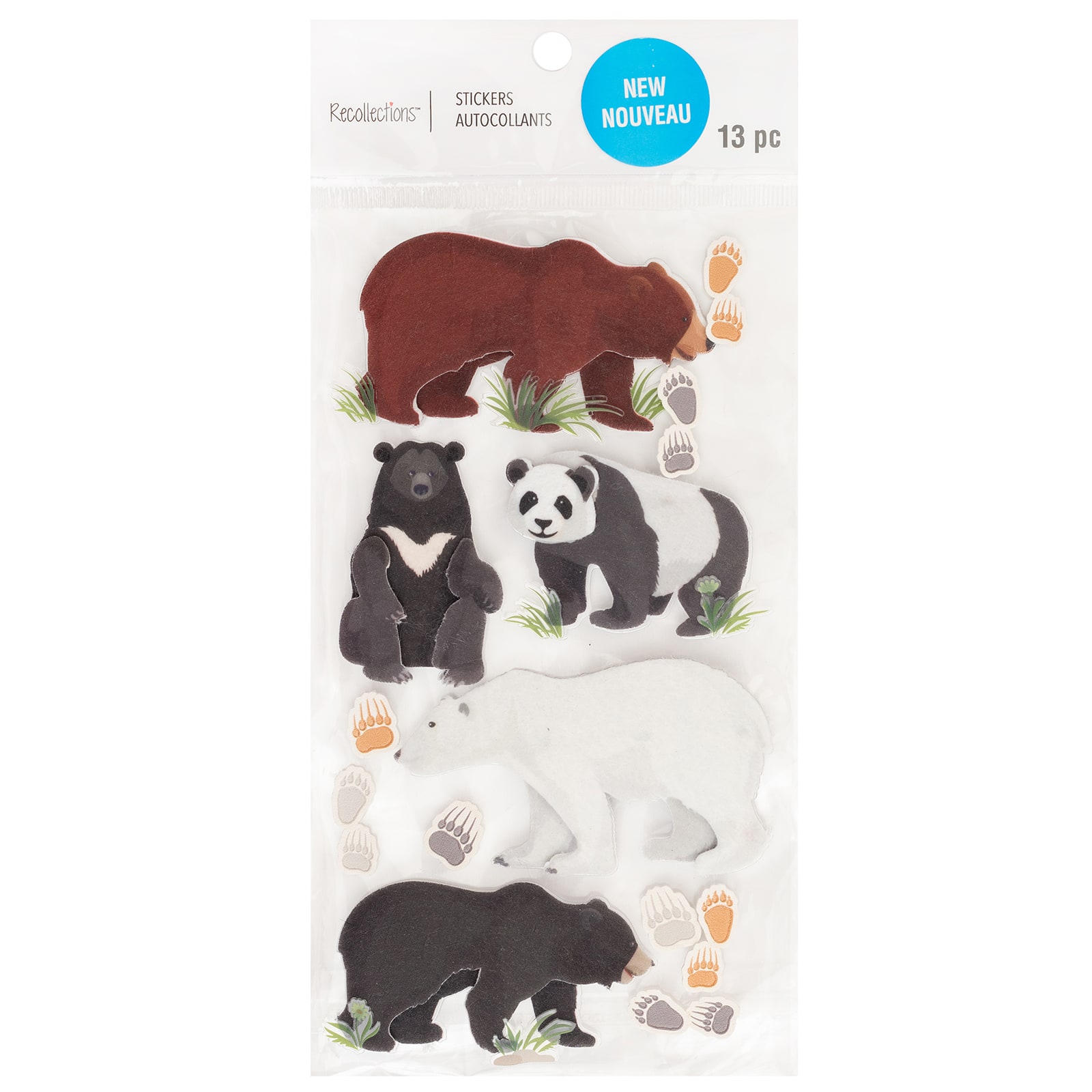 12 Pack: Bear Stickers by Recollections™