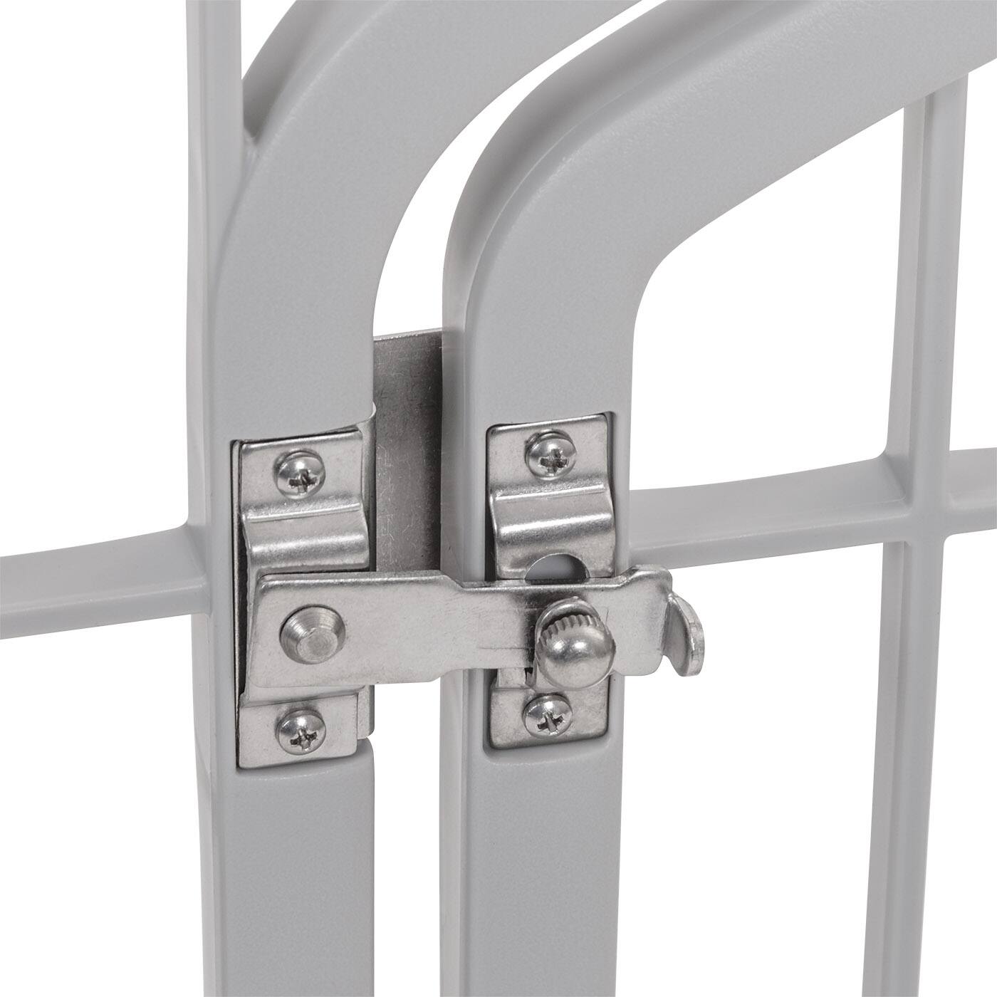 IRIS&#xAE; Gray 8-Panel Pet Playpen with Door